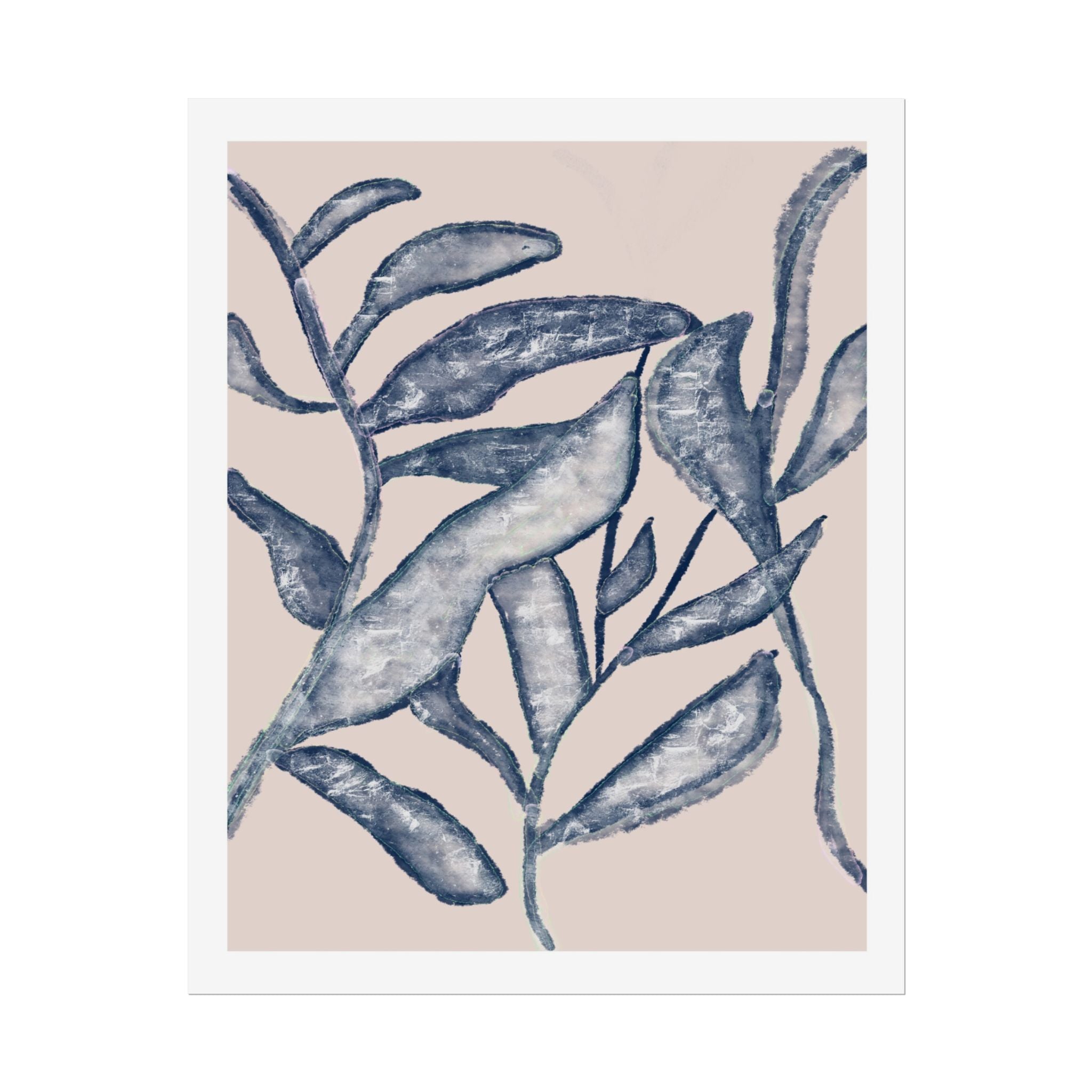 Moonlit Botanical Veil - Poster