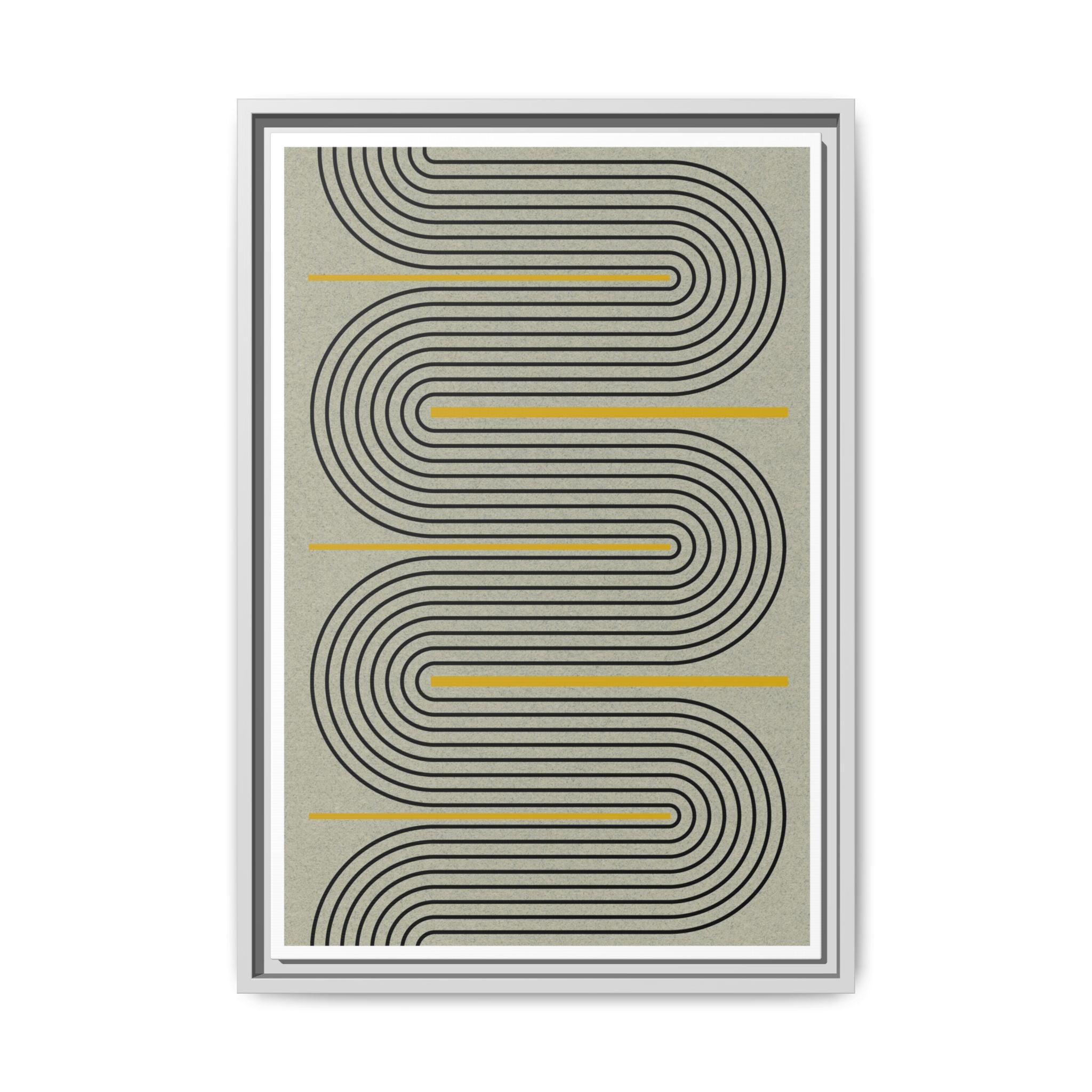 Golden Current Geometry - Framed