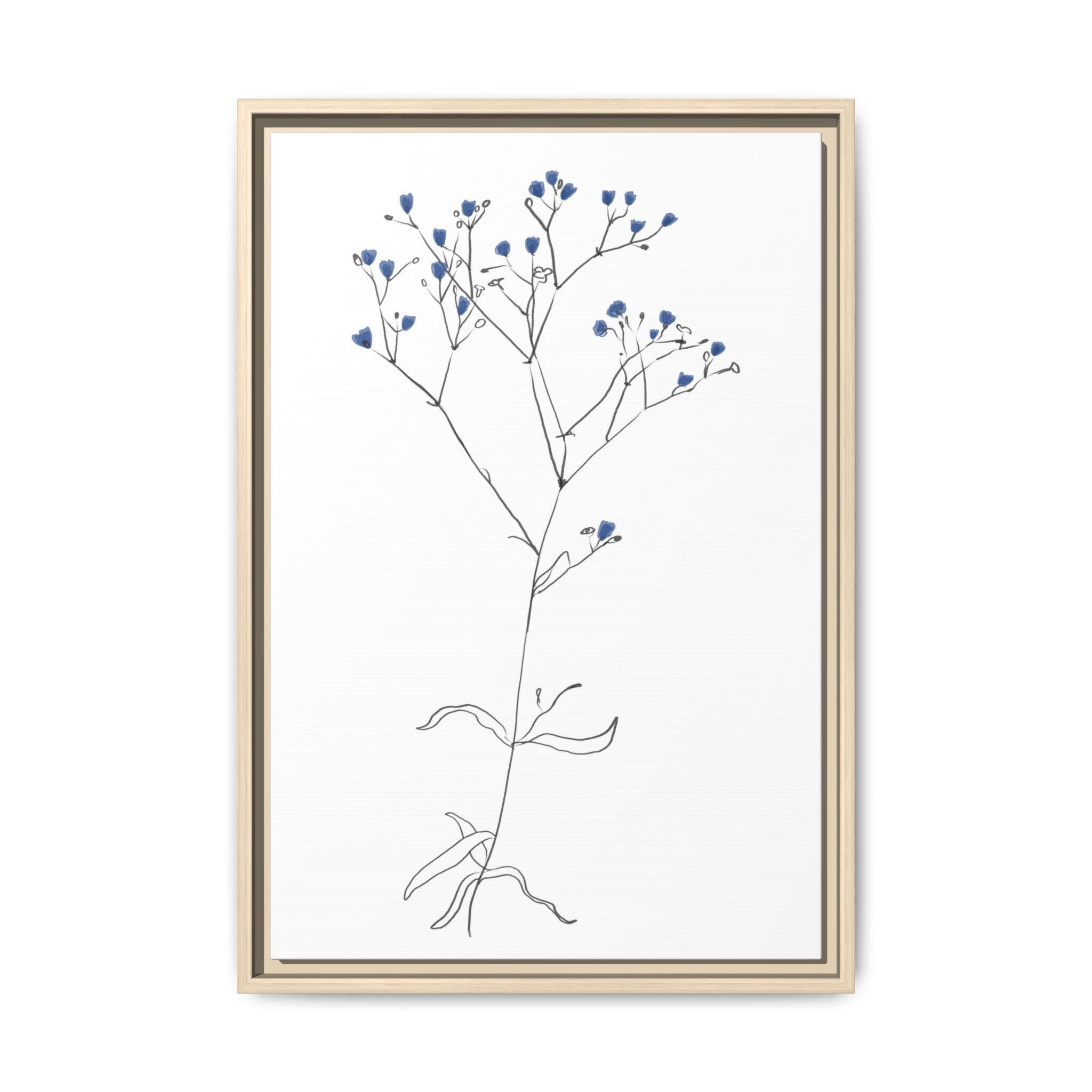 Blue Meadow Whisper - Framed