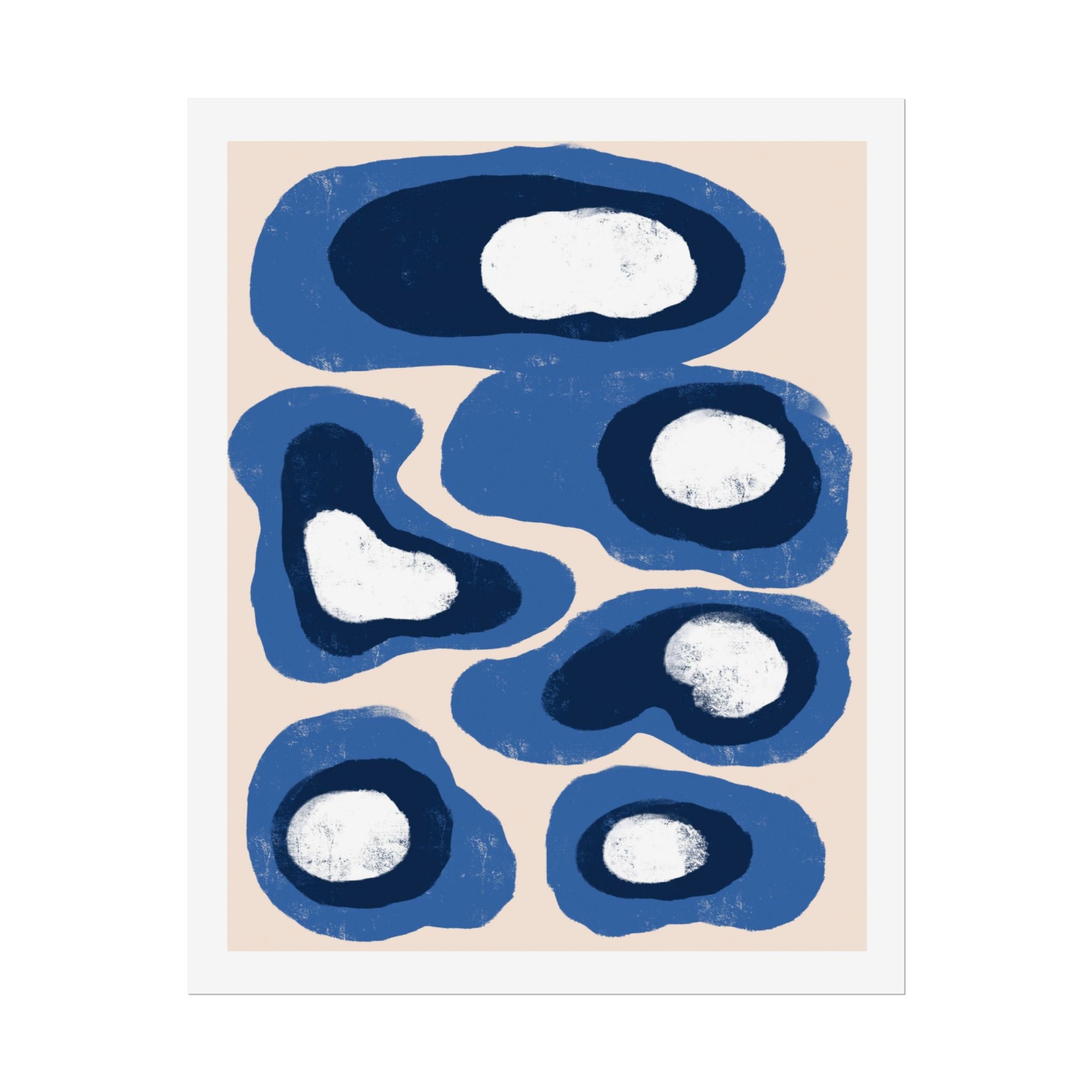 Indigo Orbit Mosaic - Poster