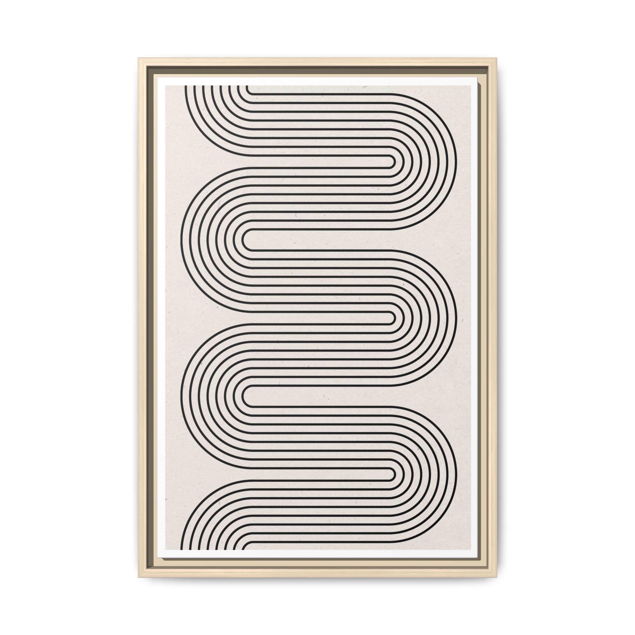 Monoline Rhythm Cascade - Framed
