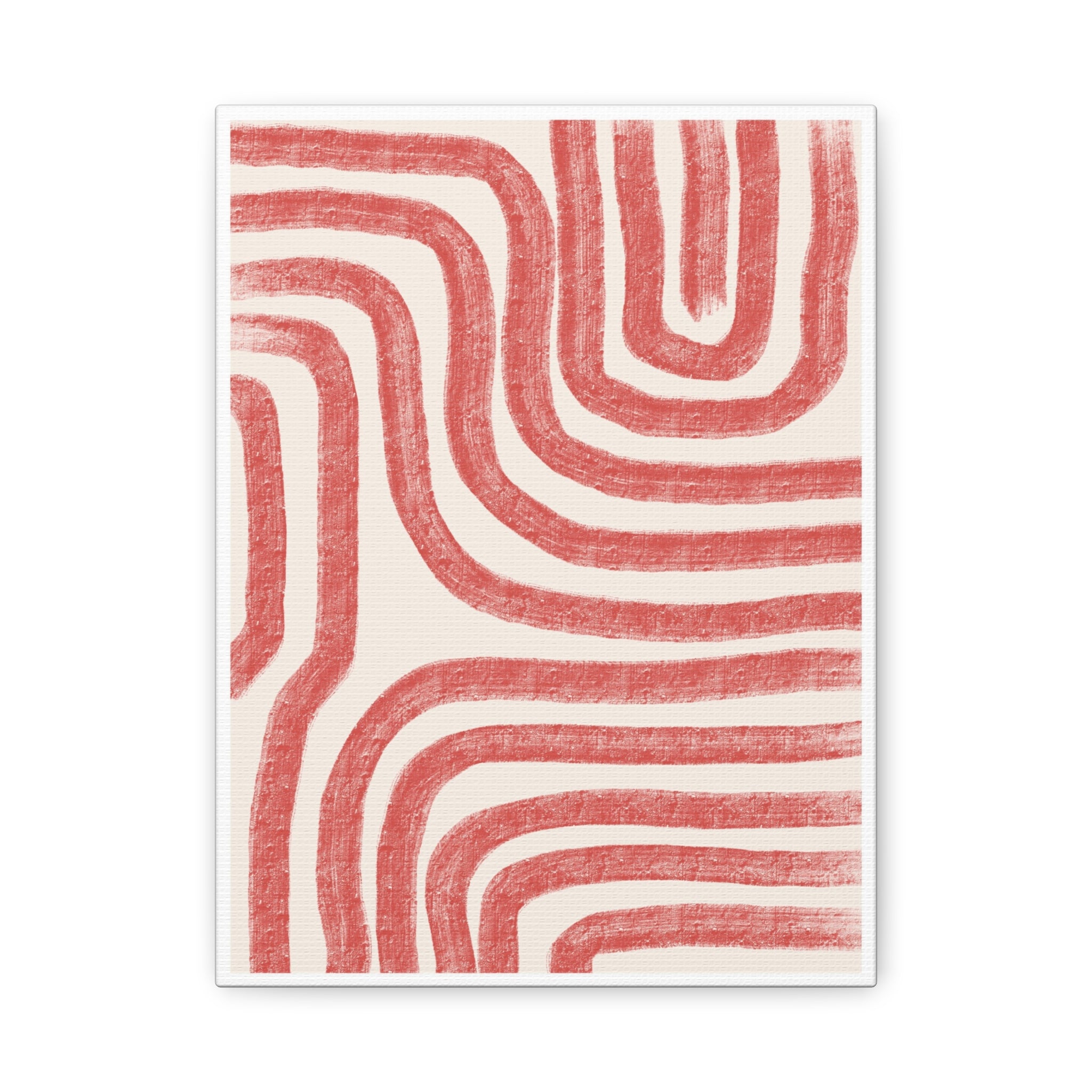 Coral Drift Pathways - Canvas