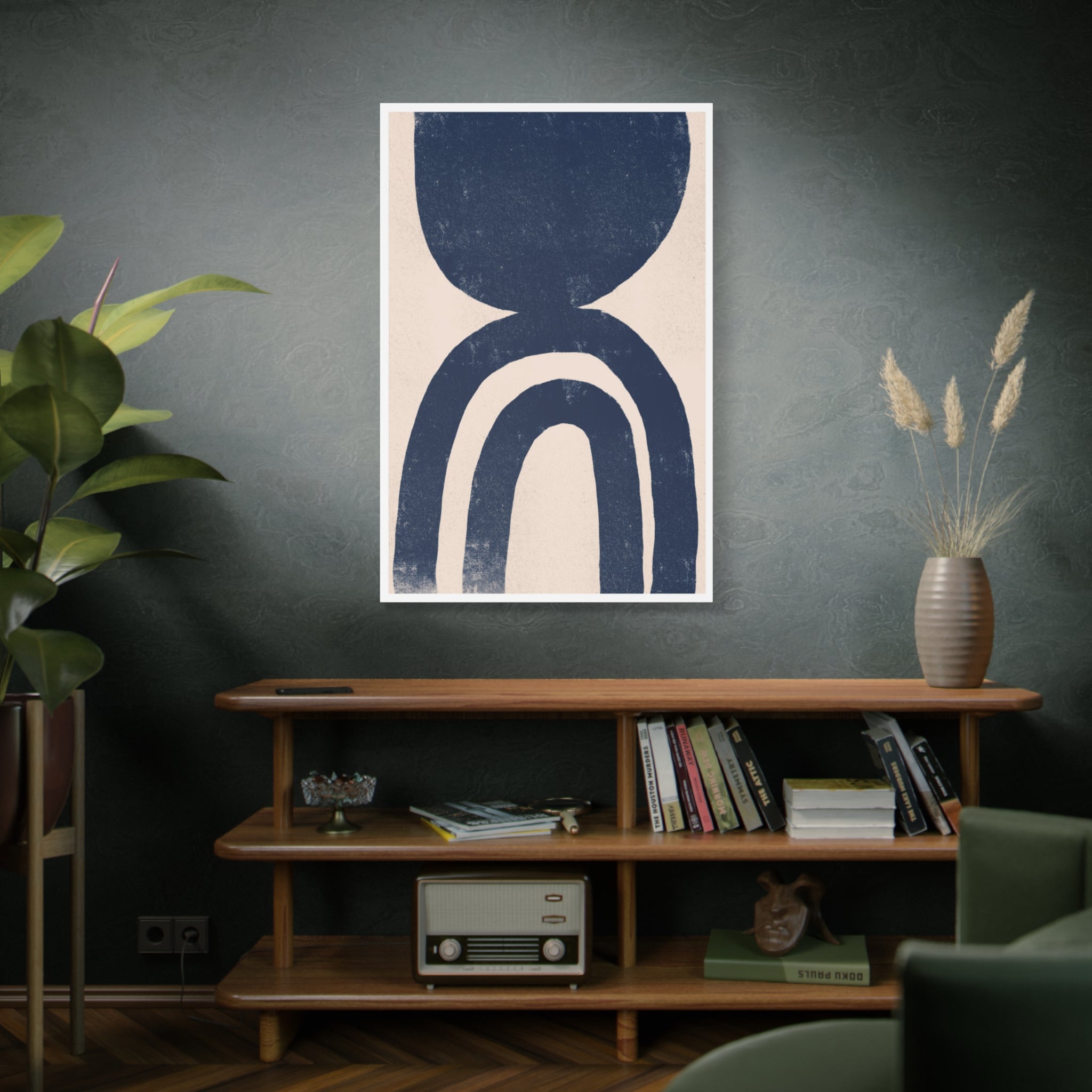 Indigo Arch Stillness - Canvas