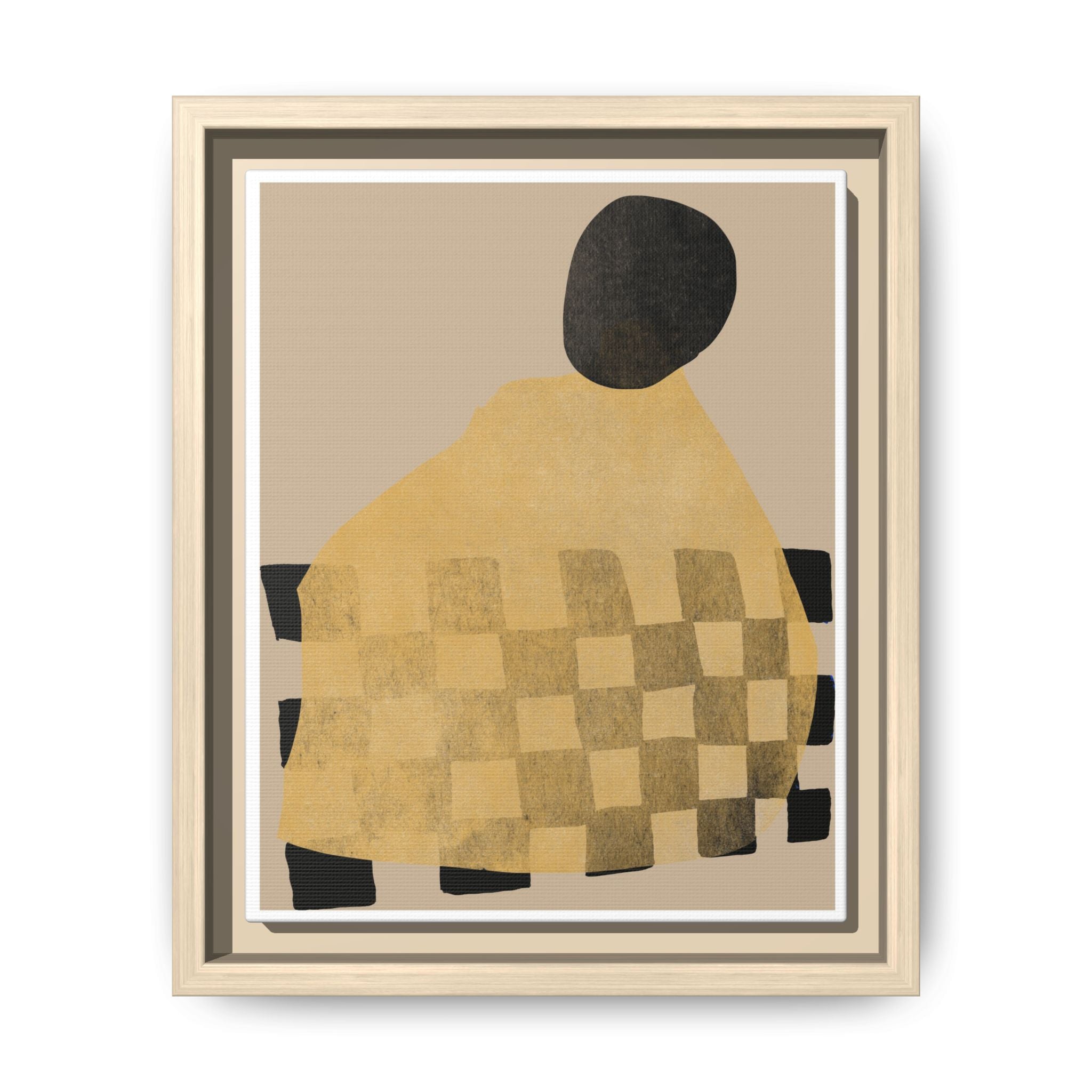 Golden Hearth Pattern Drift - Framed