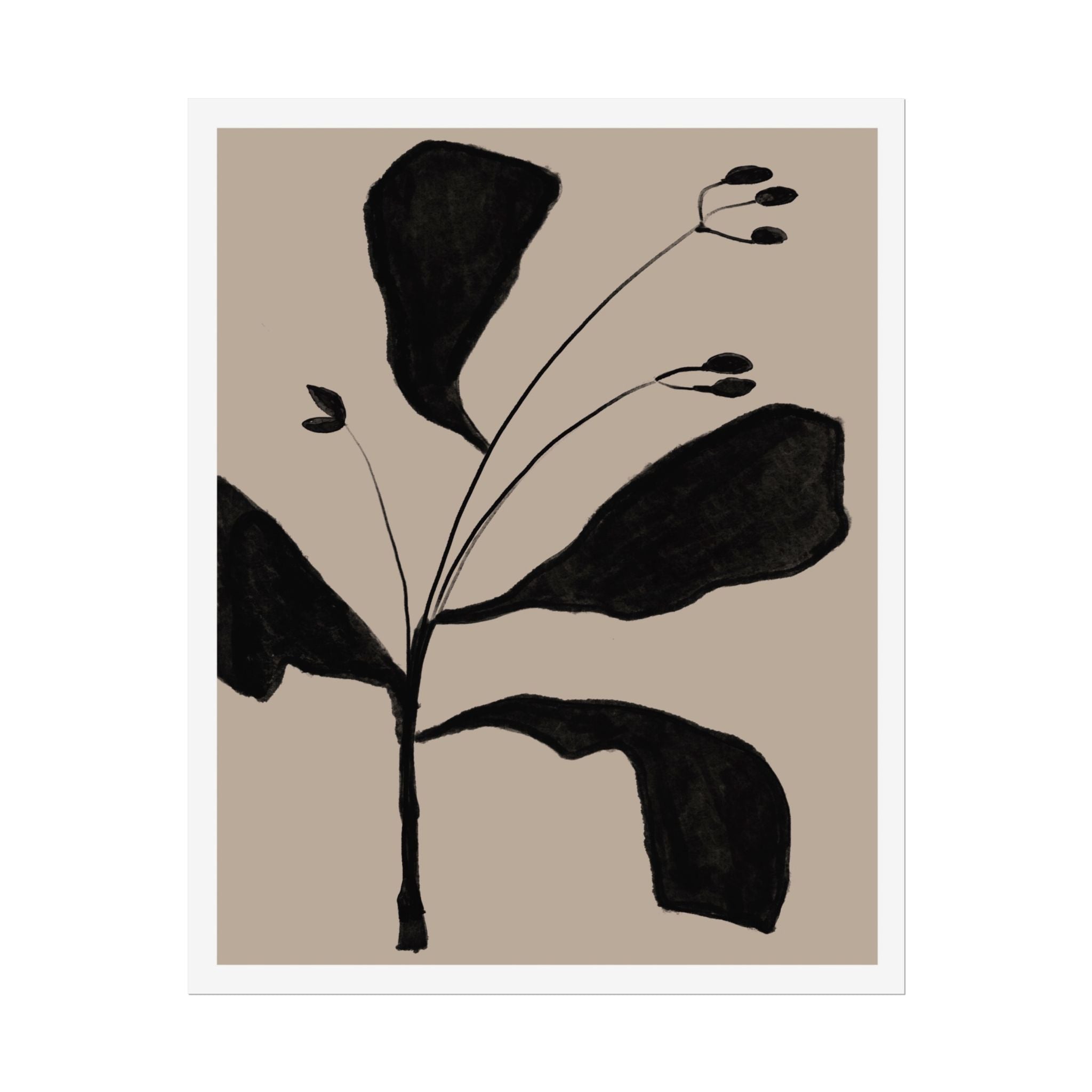 Noir Botanical Silence - Poster