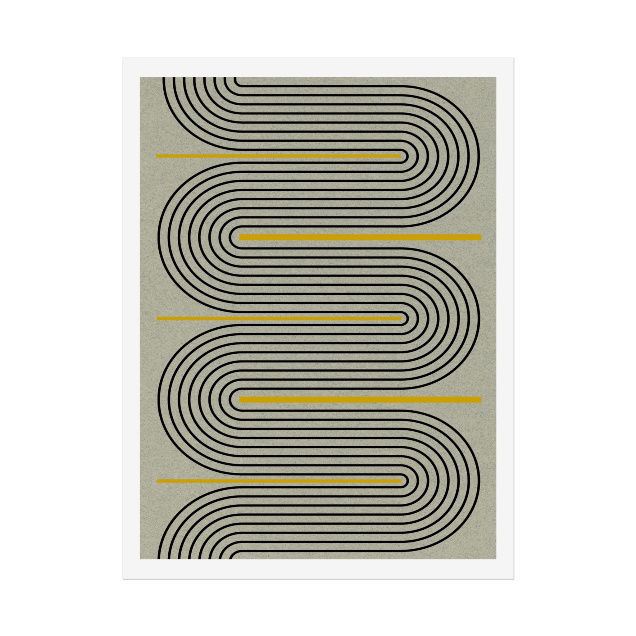 Golden Current Geometry - Poster