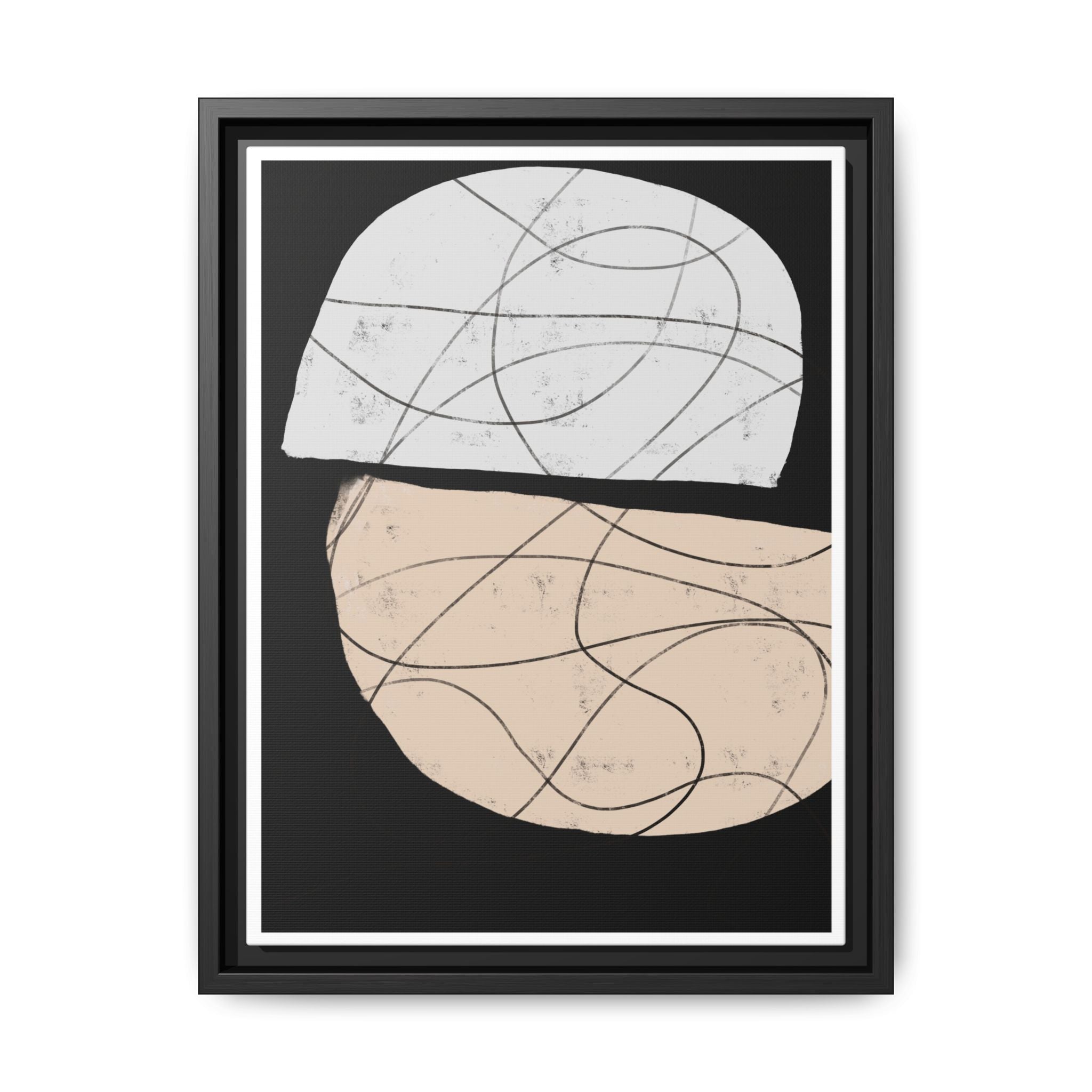 Nocturne Orbit Lines - Framed