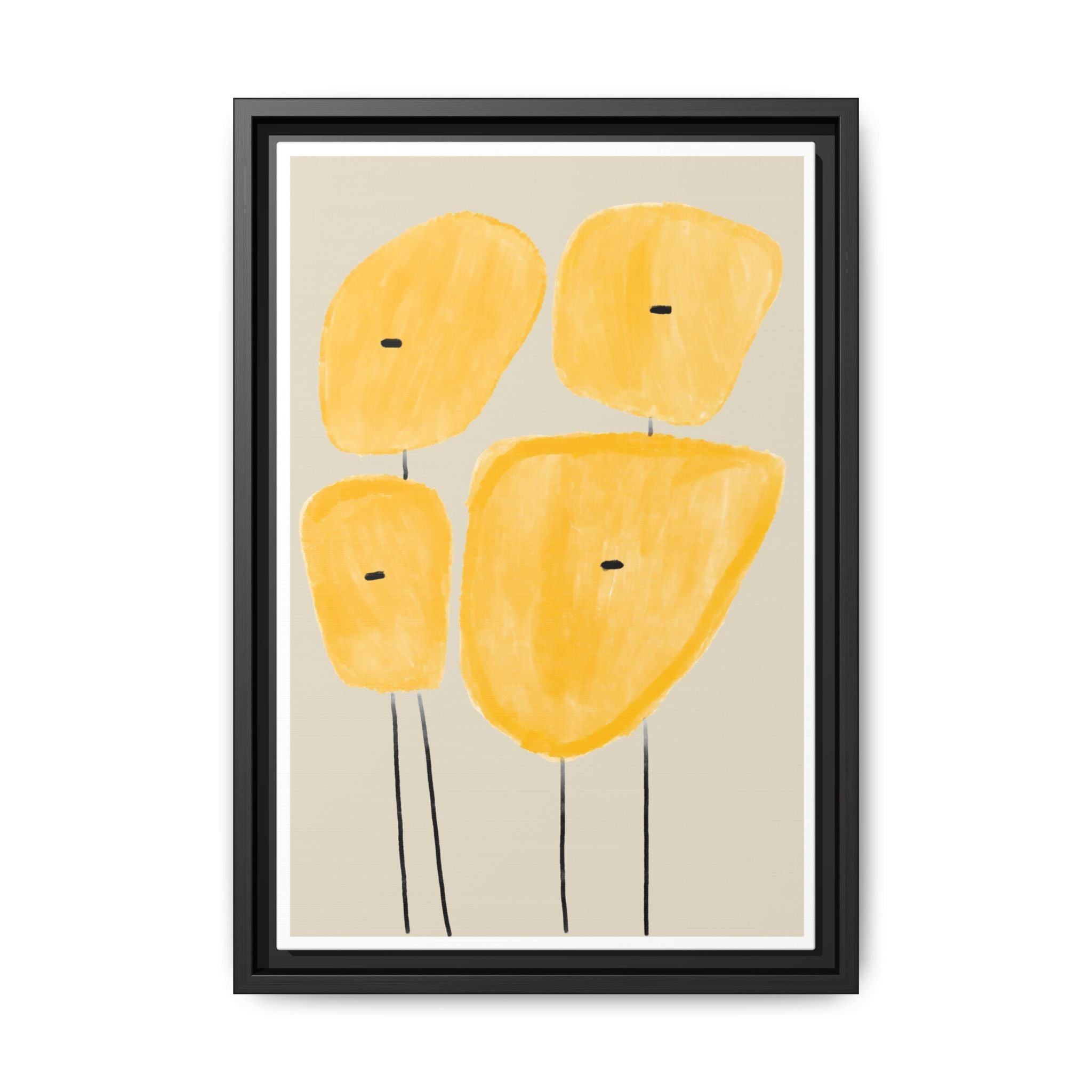 Golden Meadow Figures - Framed