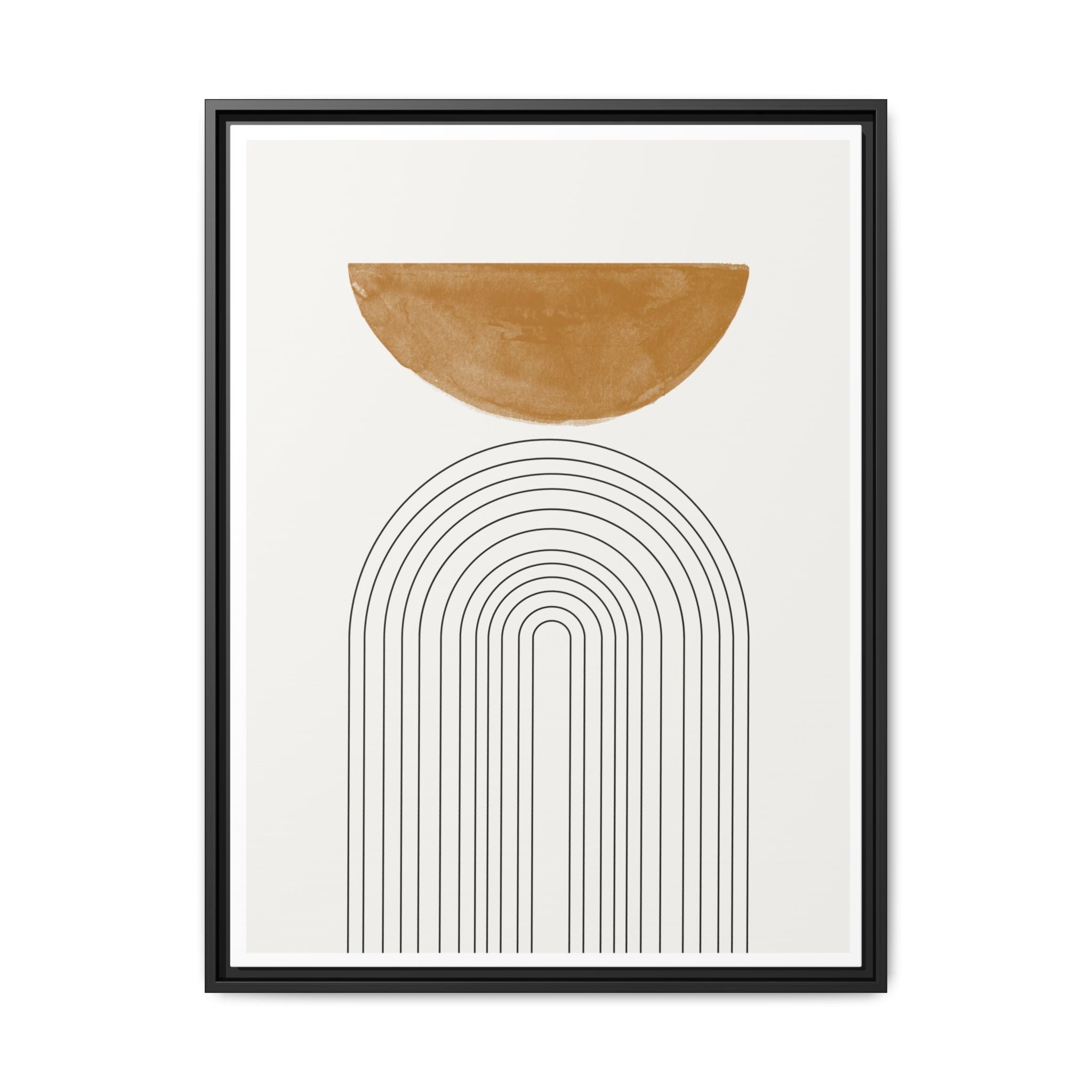 Ochre Horizon Passage - Framed