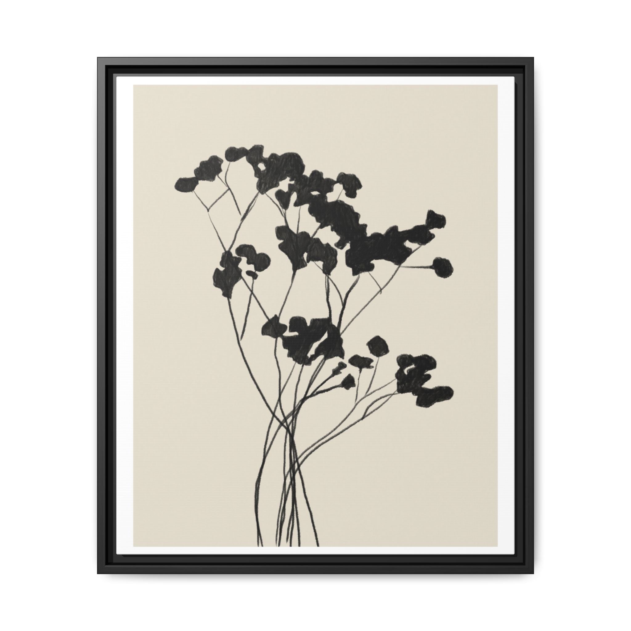 Velvet Bloom Silhouettes - Framed