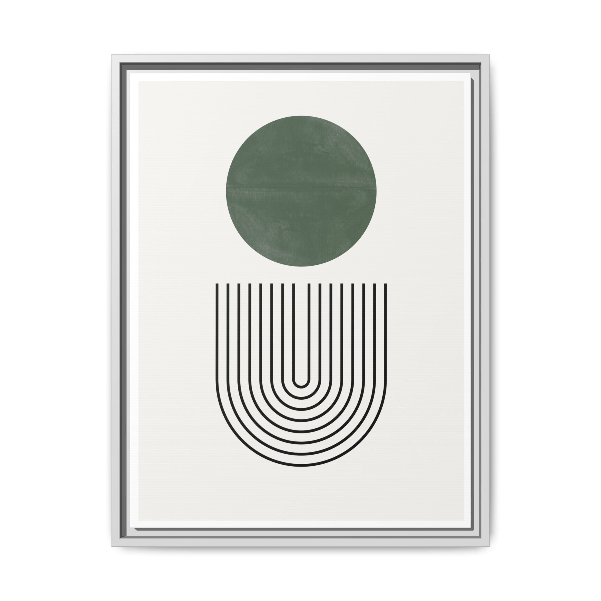 Emerald Orbit Pathways - Framed