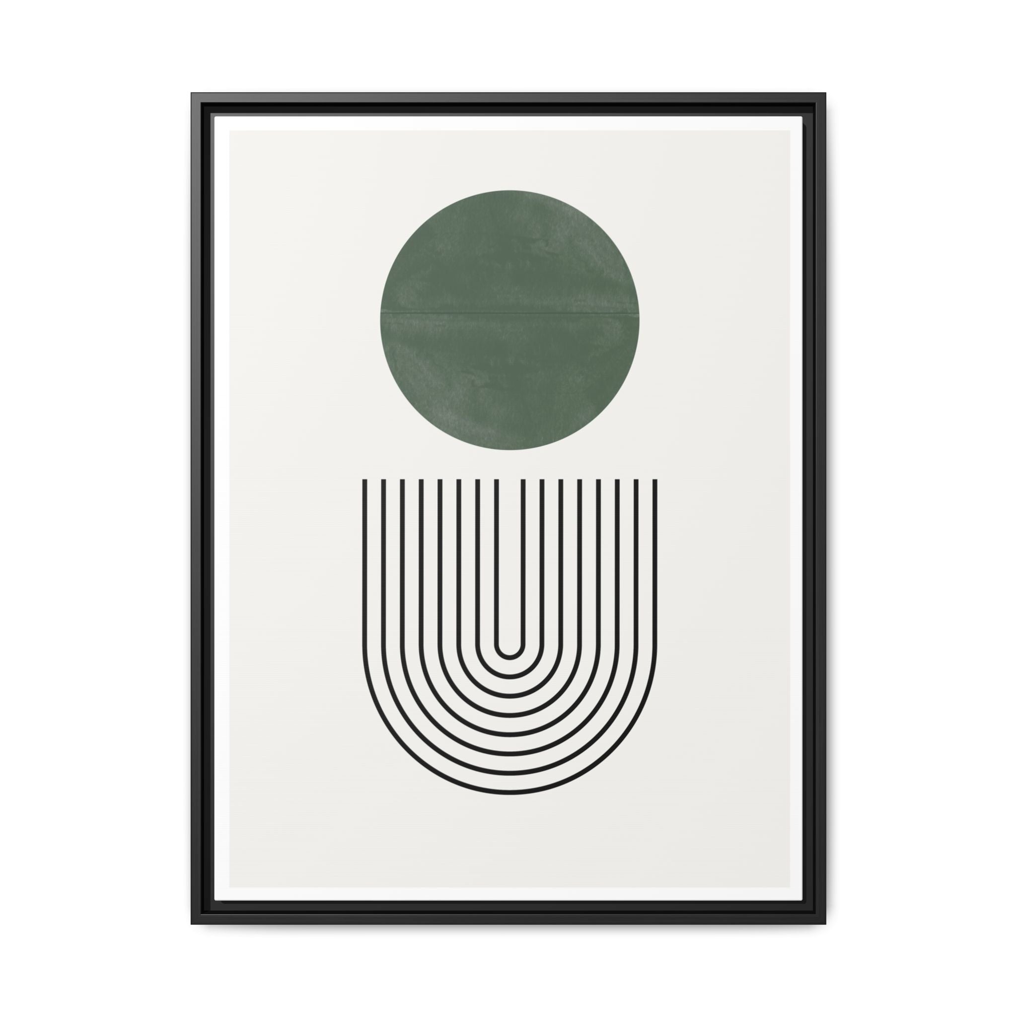 Emerald Orbit Pathways - Framed