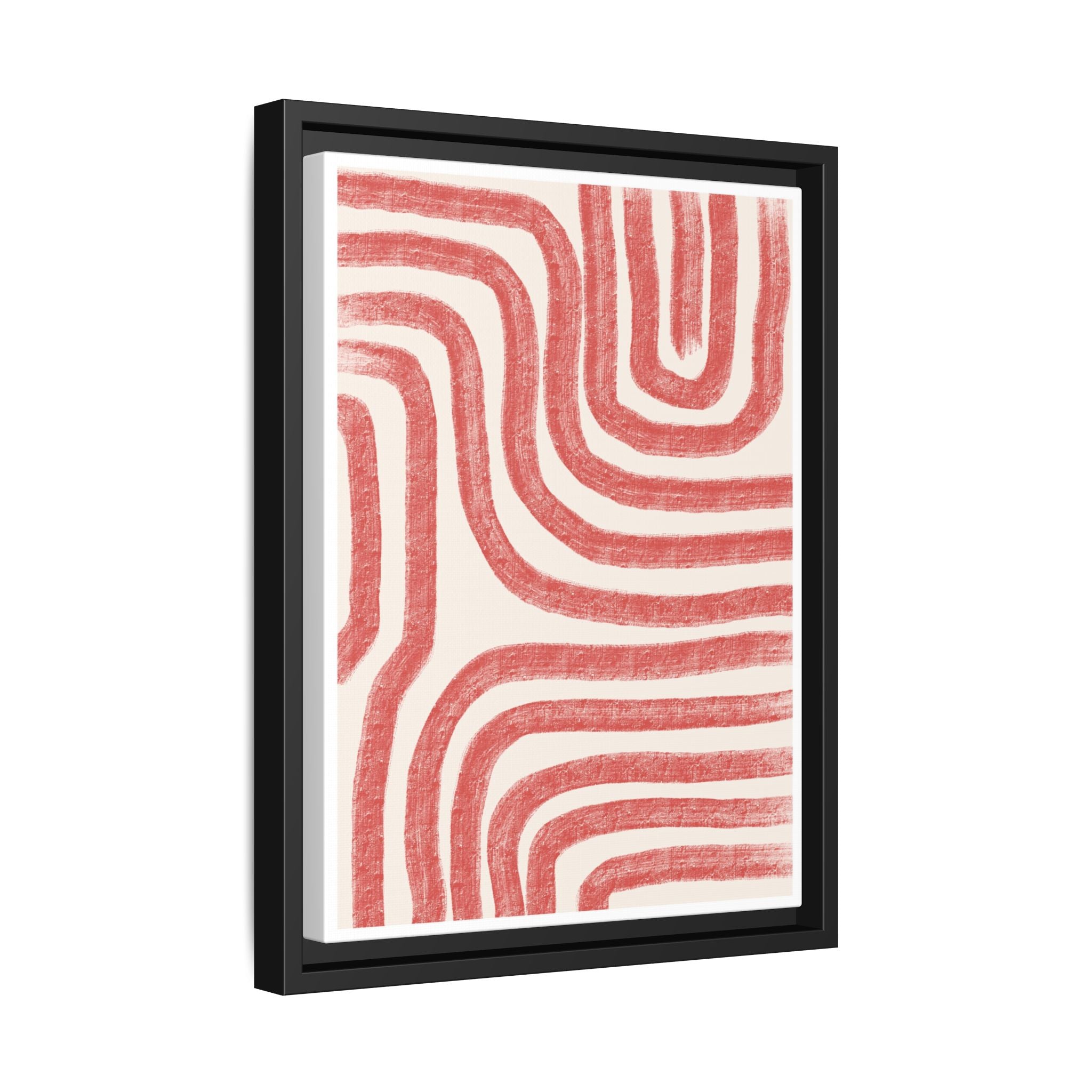 Coral Drift Pathways - Framed
