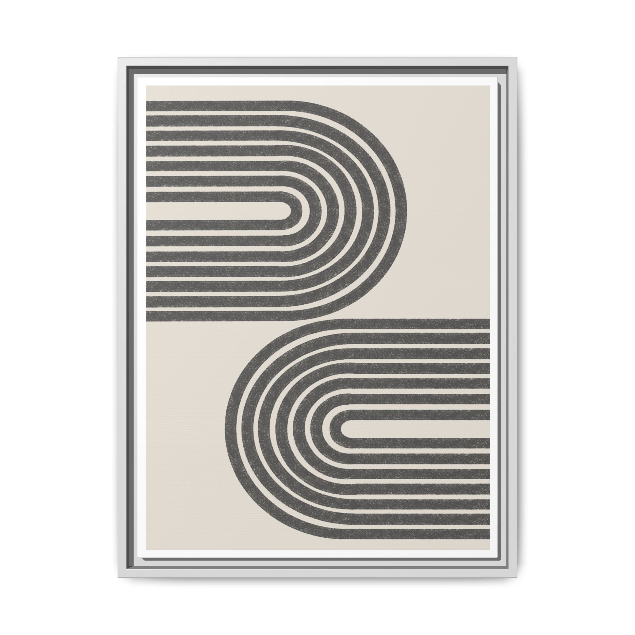 Twin Horizon Currents - Framed