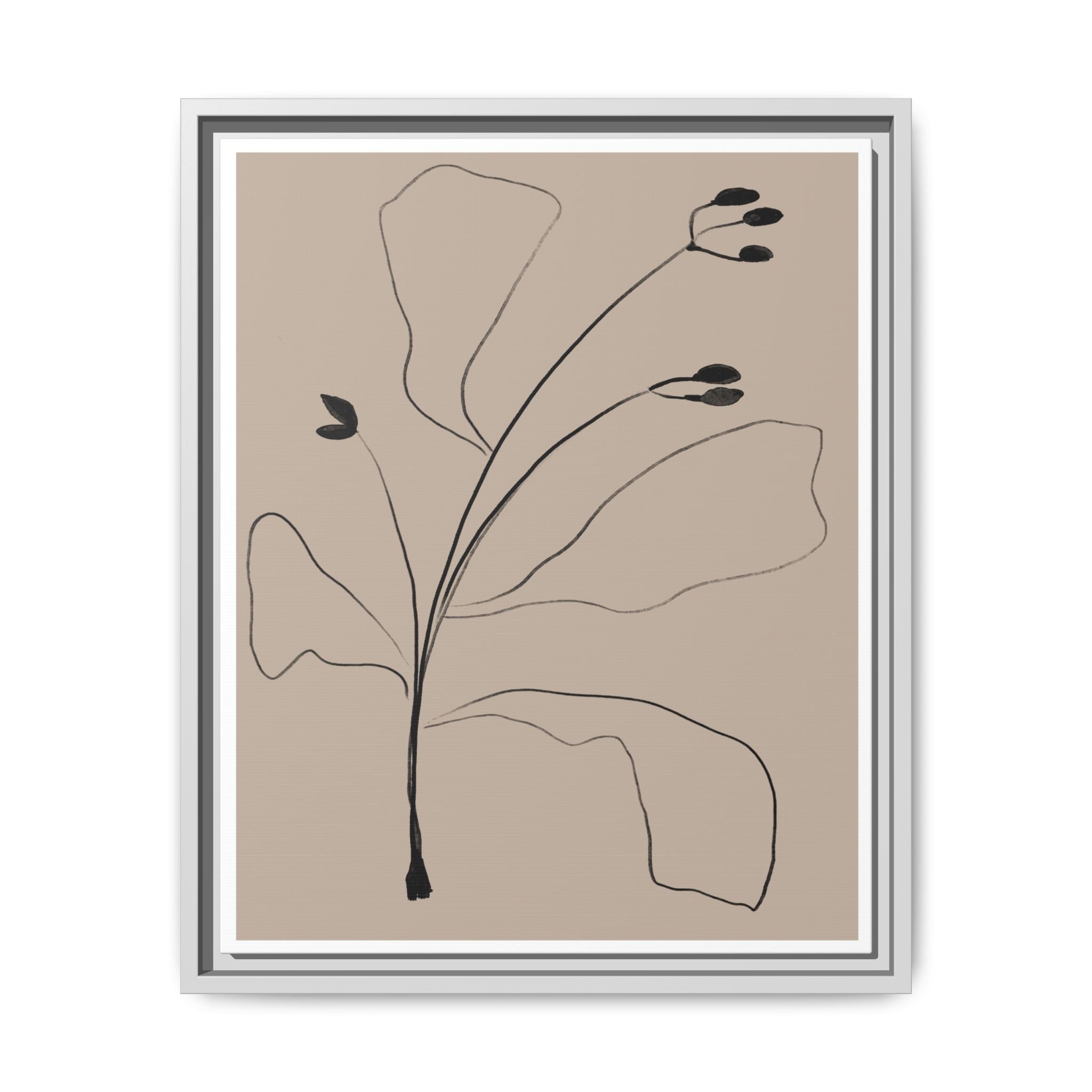 Quiet Botanical Gesture - Framed