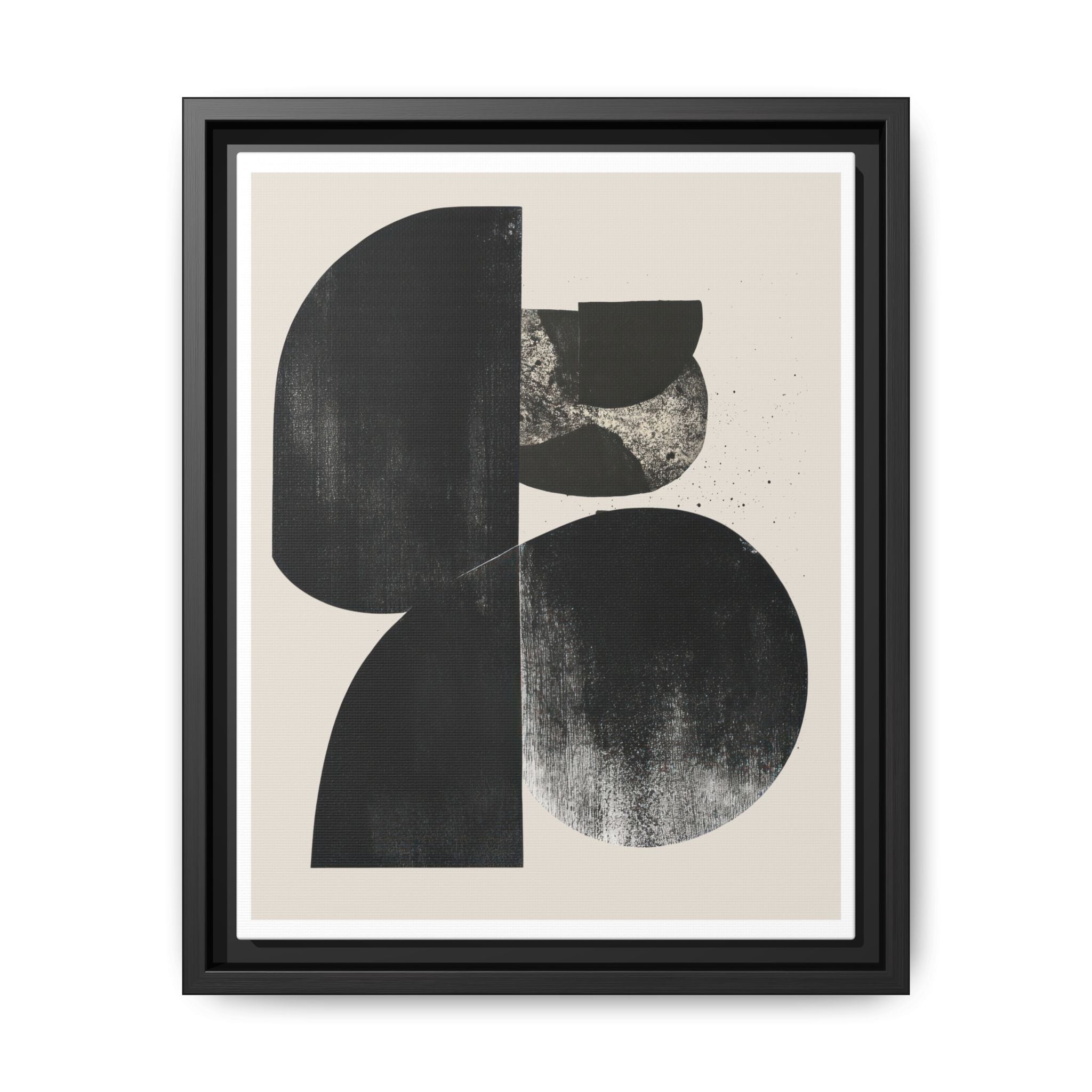 Obsidian Drift Composition - Framed