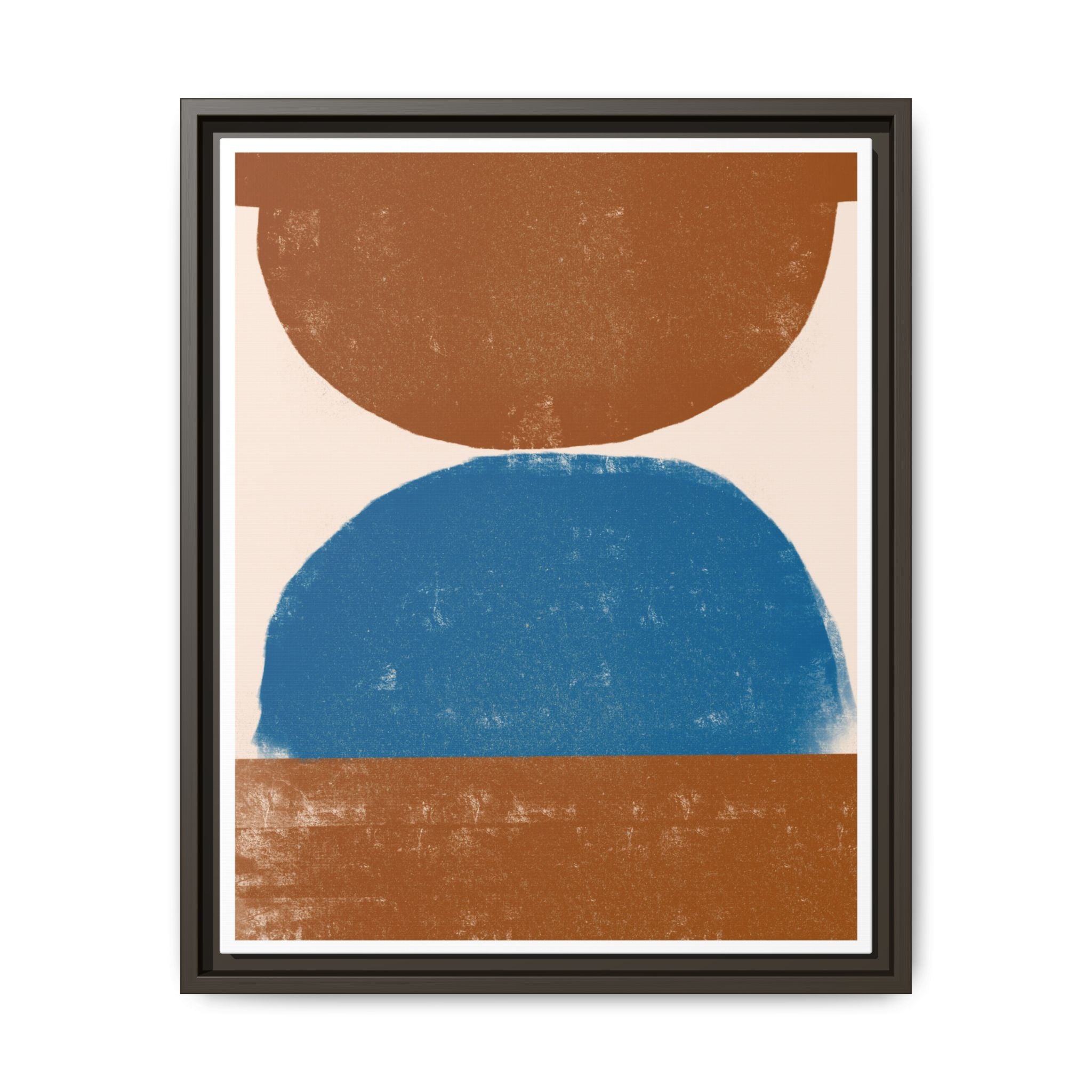 Cobalt Ember Equilibrium - Framed