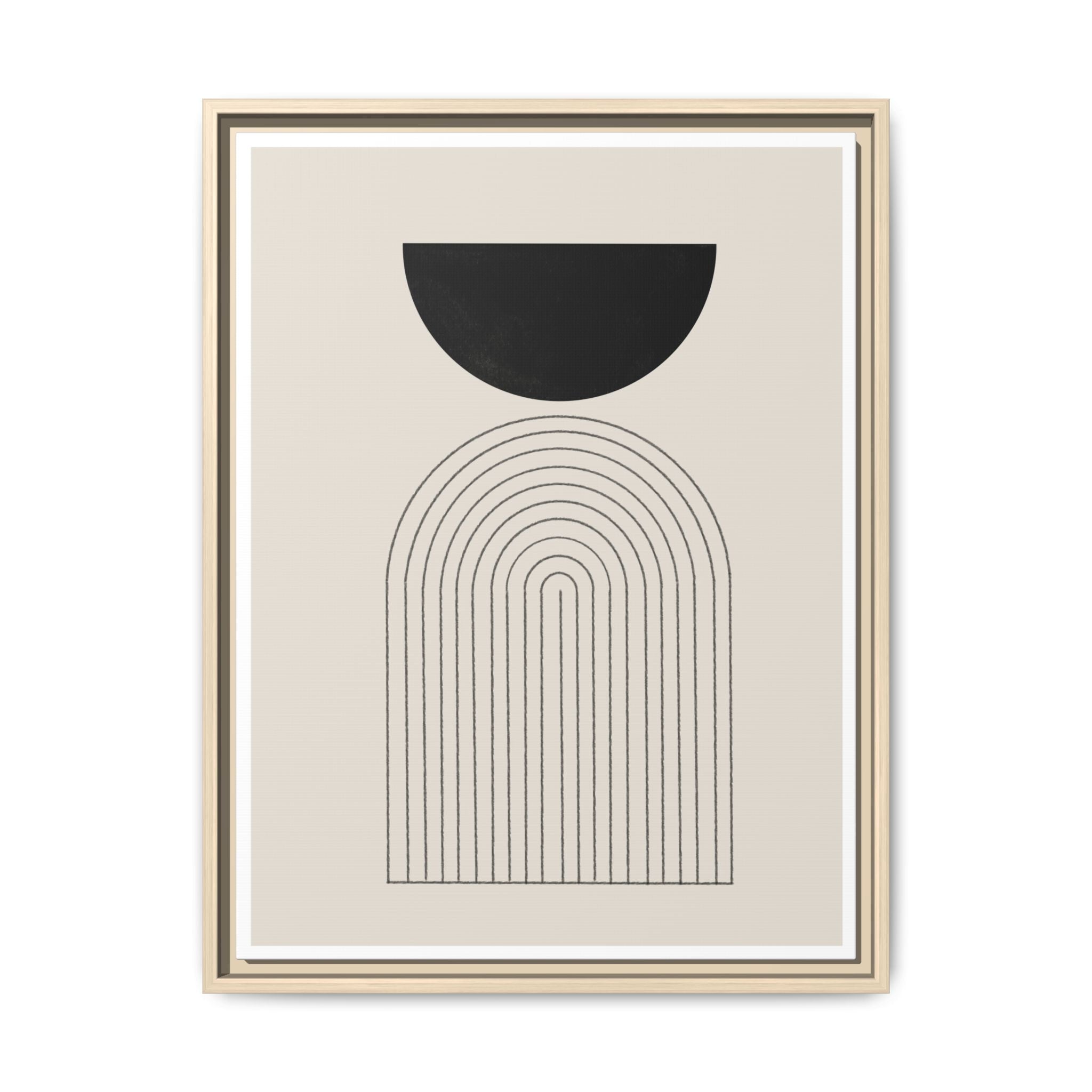 Midnight Portal Lines - Framed