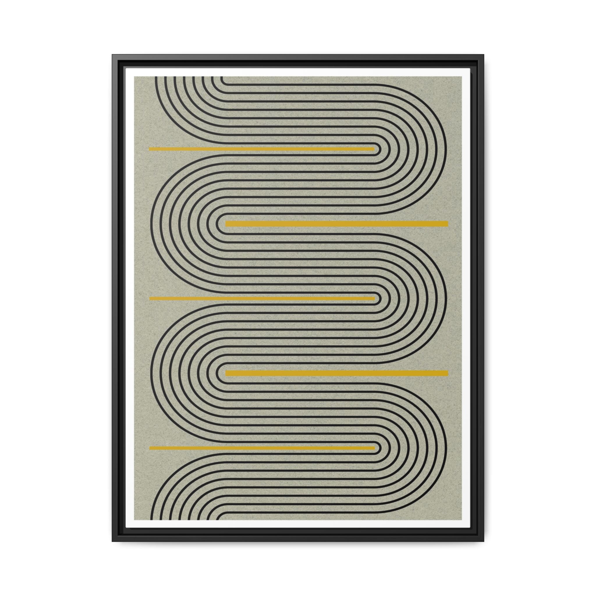 Golden Current Geometry - Framed