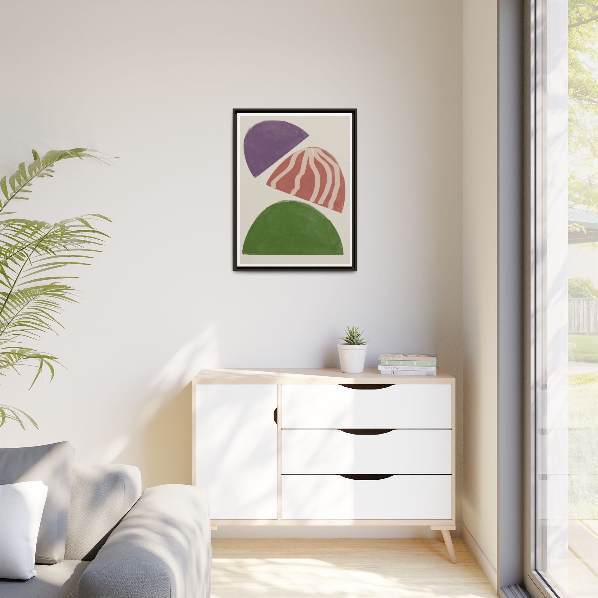 Citrus Meadow Arches - Framed