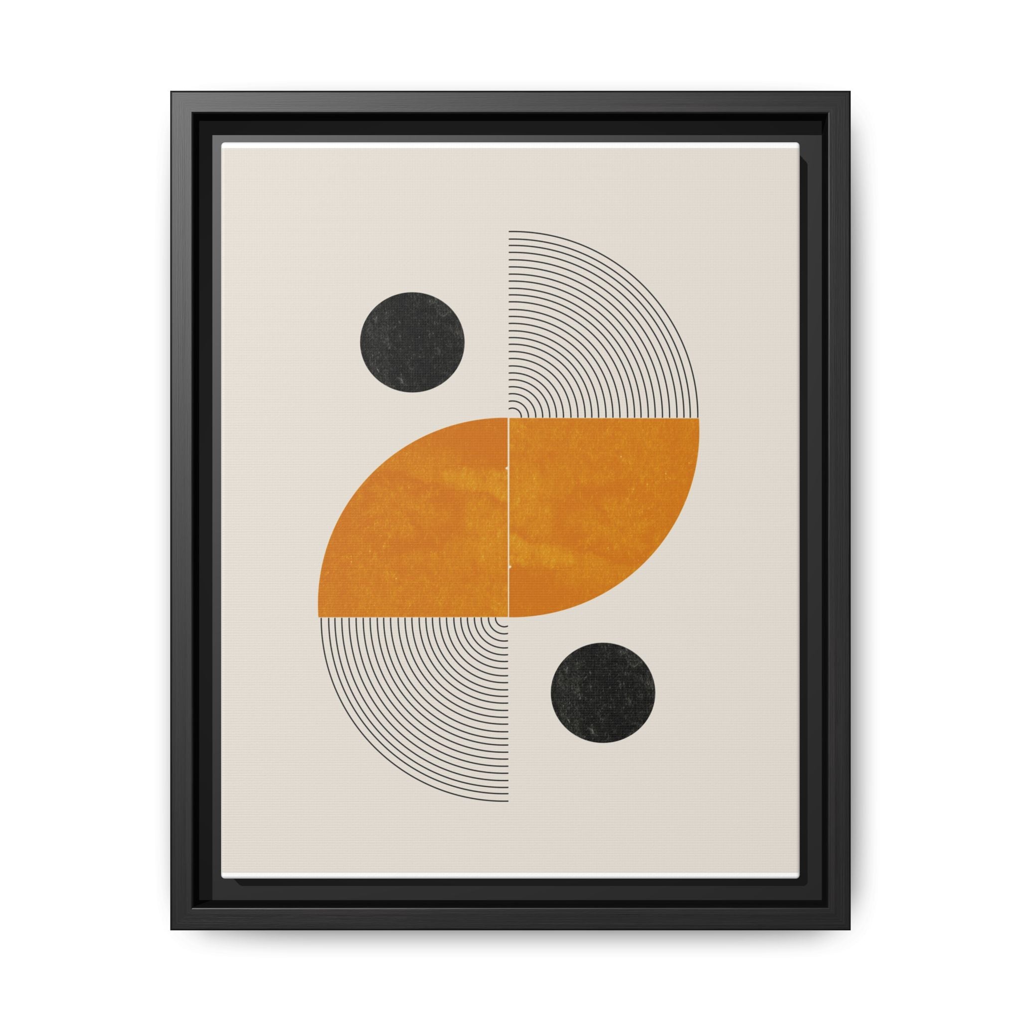 Amber Orbit Balance - Framed
