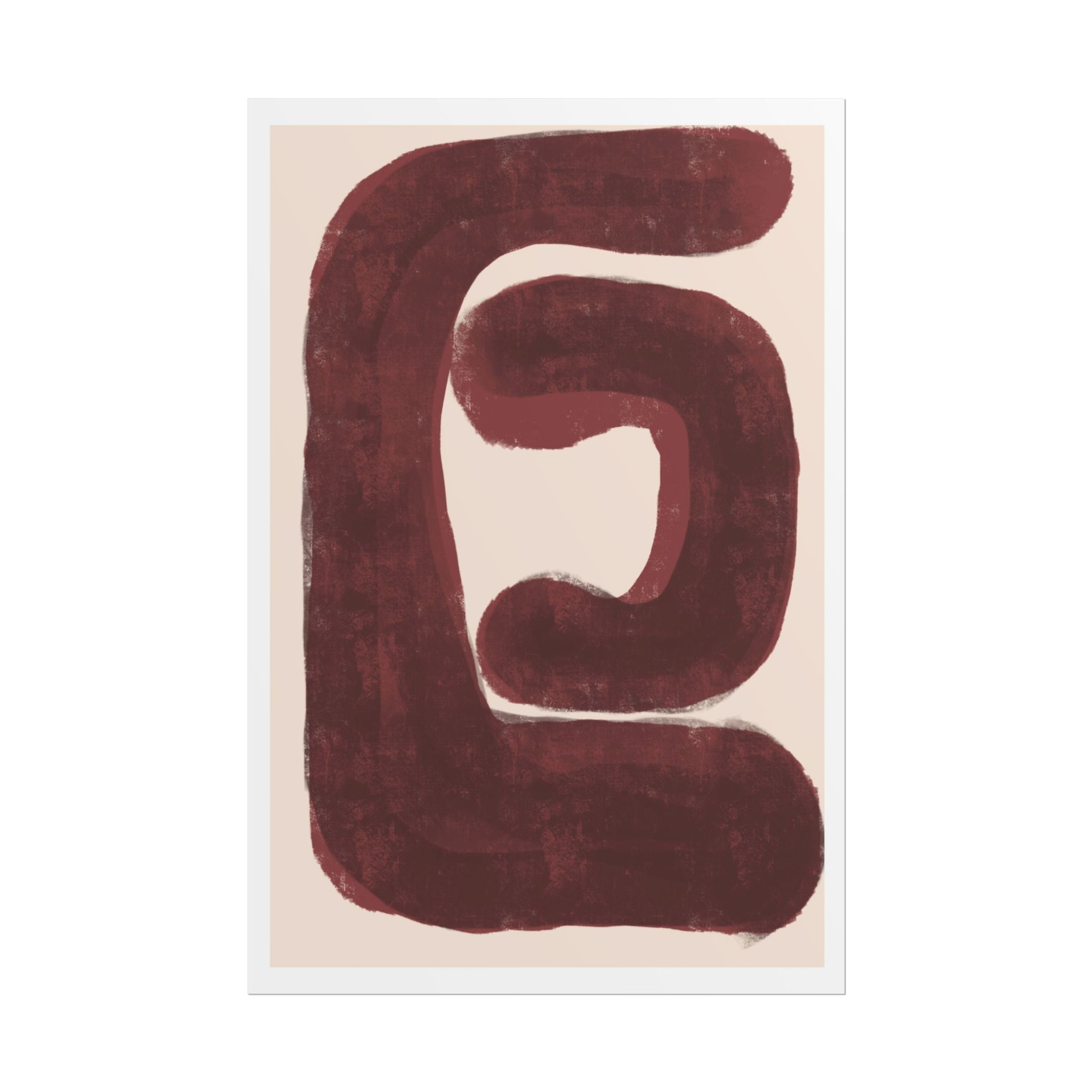 Burgundy Echo Form - Poster