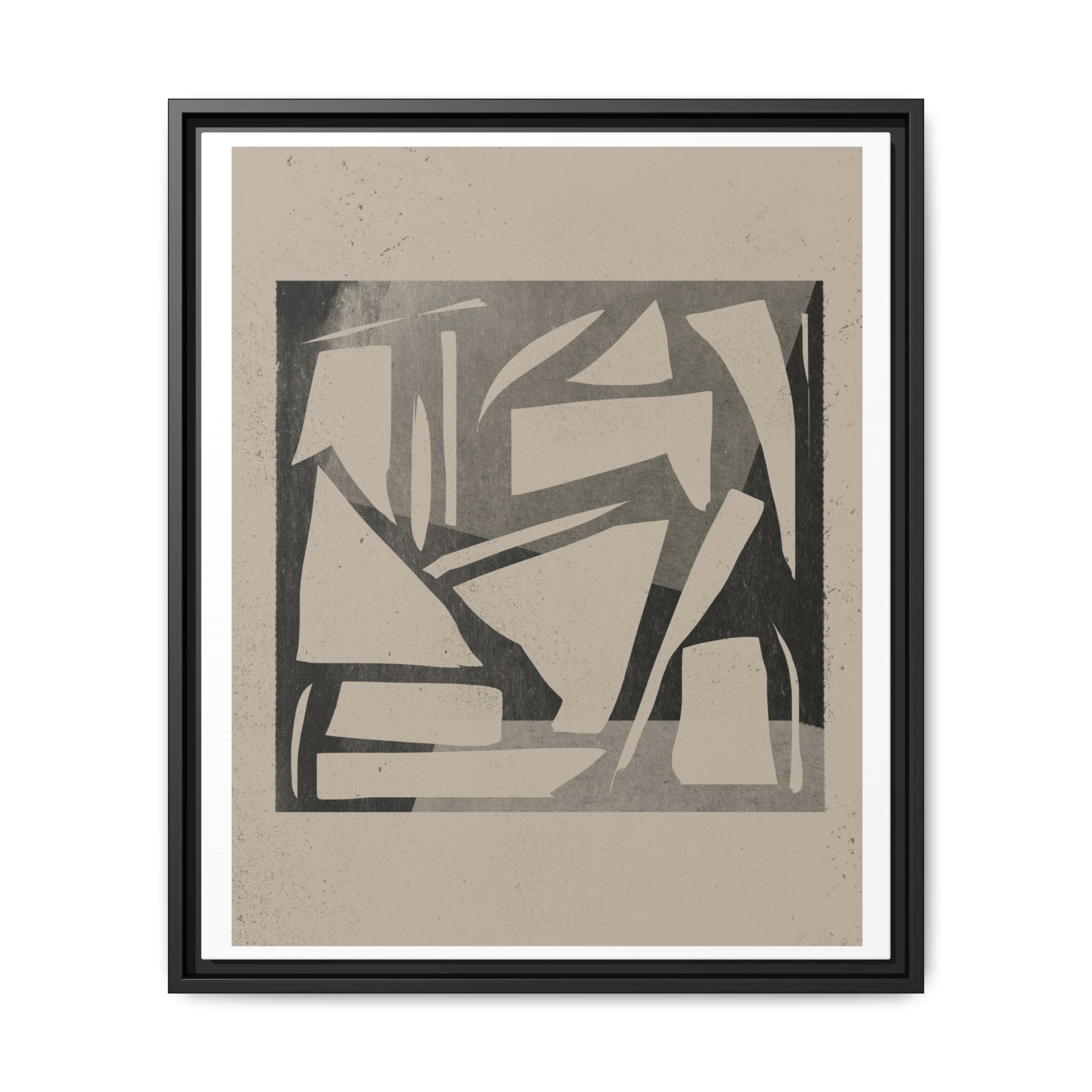 Shadow Fragment Rhythm Study - Framed