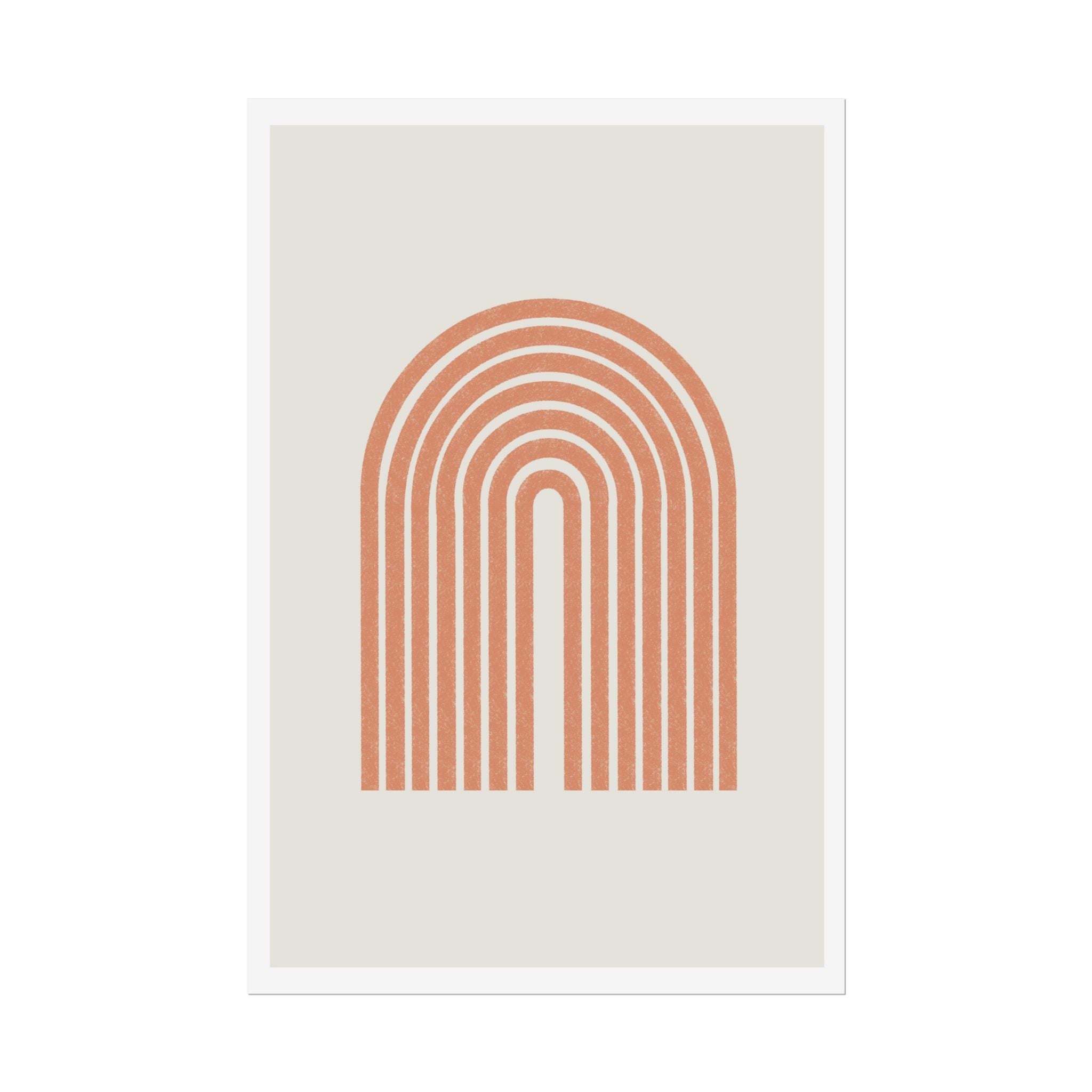 Terracotta Arc Whisper - Poster