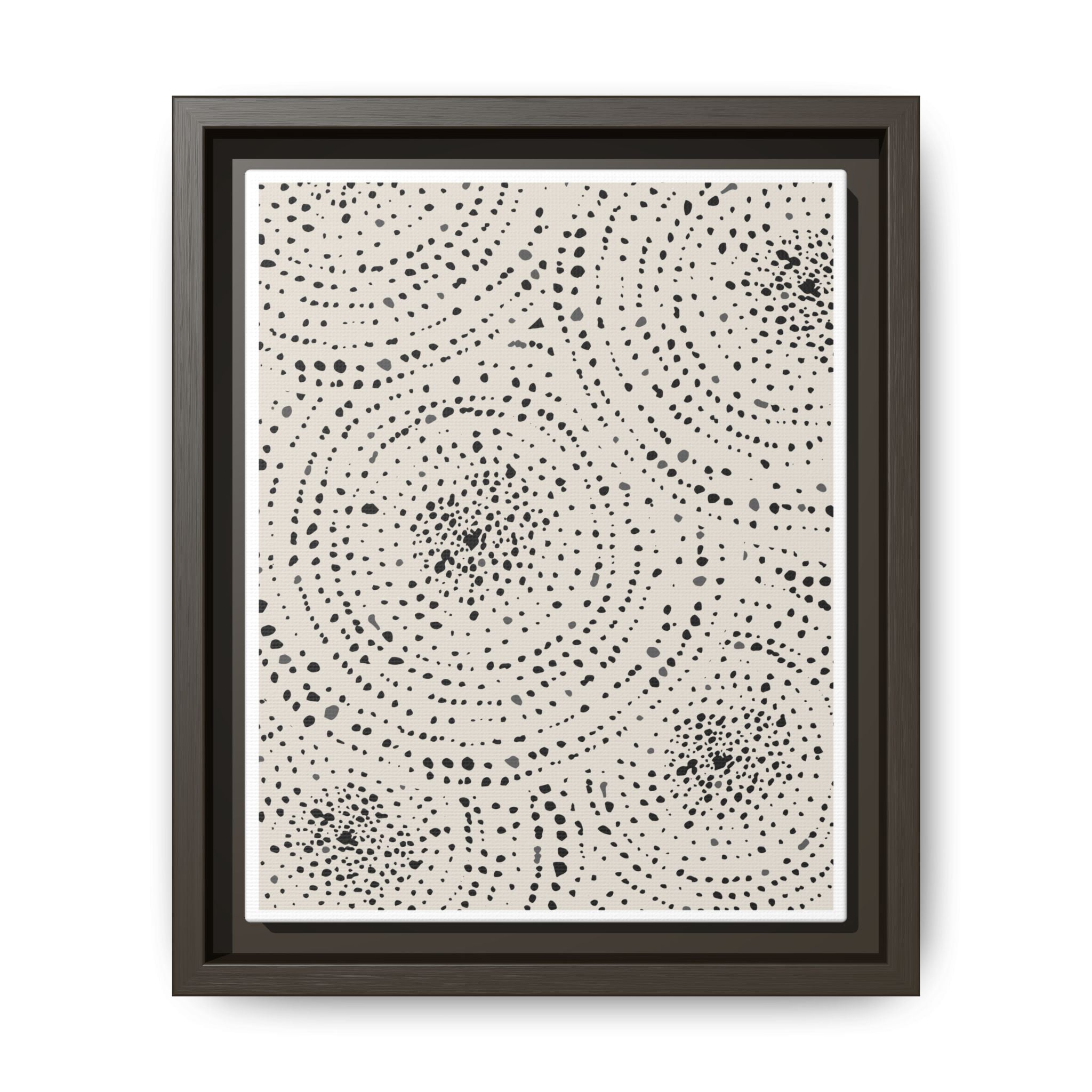 Celestial Pebble Drift Patterns - Framed