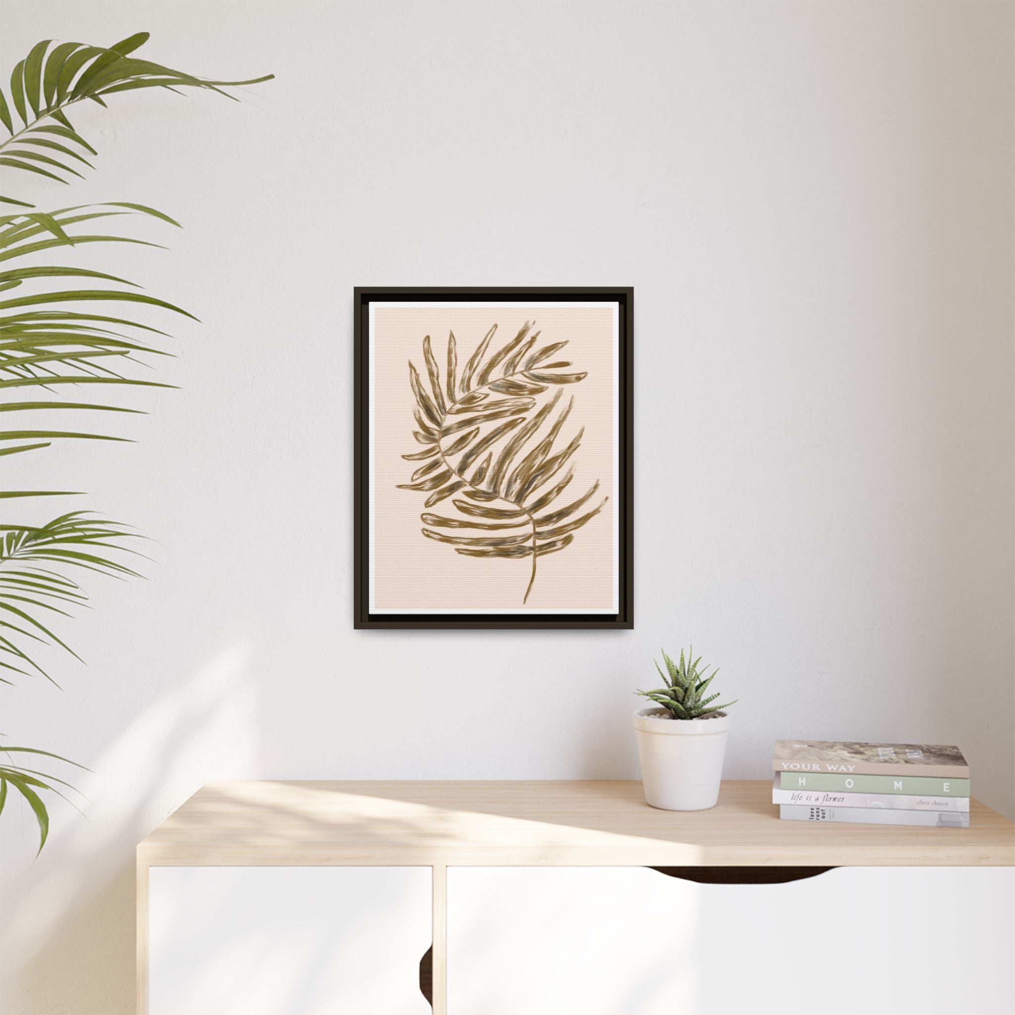 Golden Frond Reverie - Framed