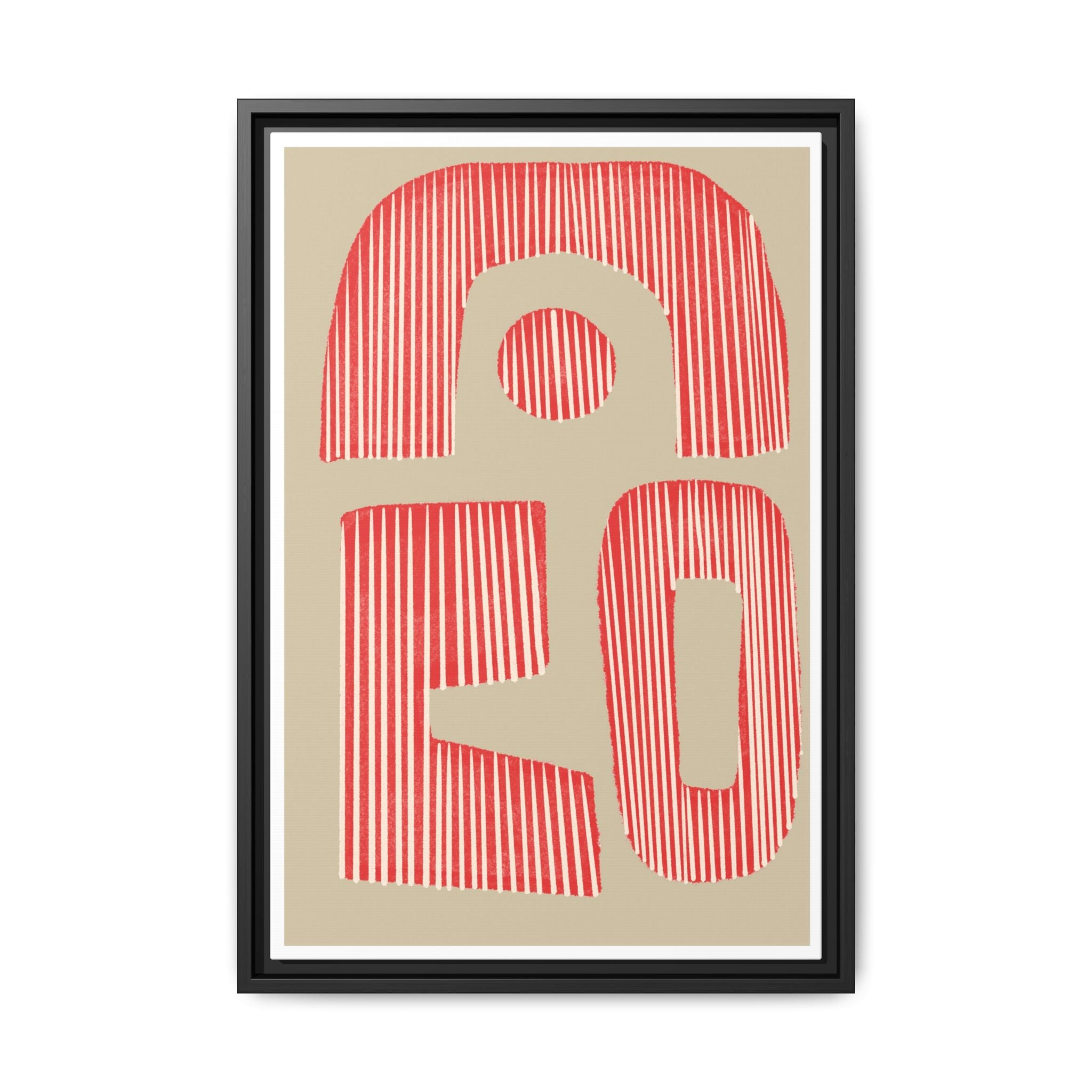 Coral Echo Forms - Framed