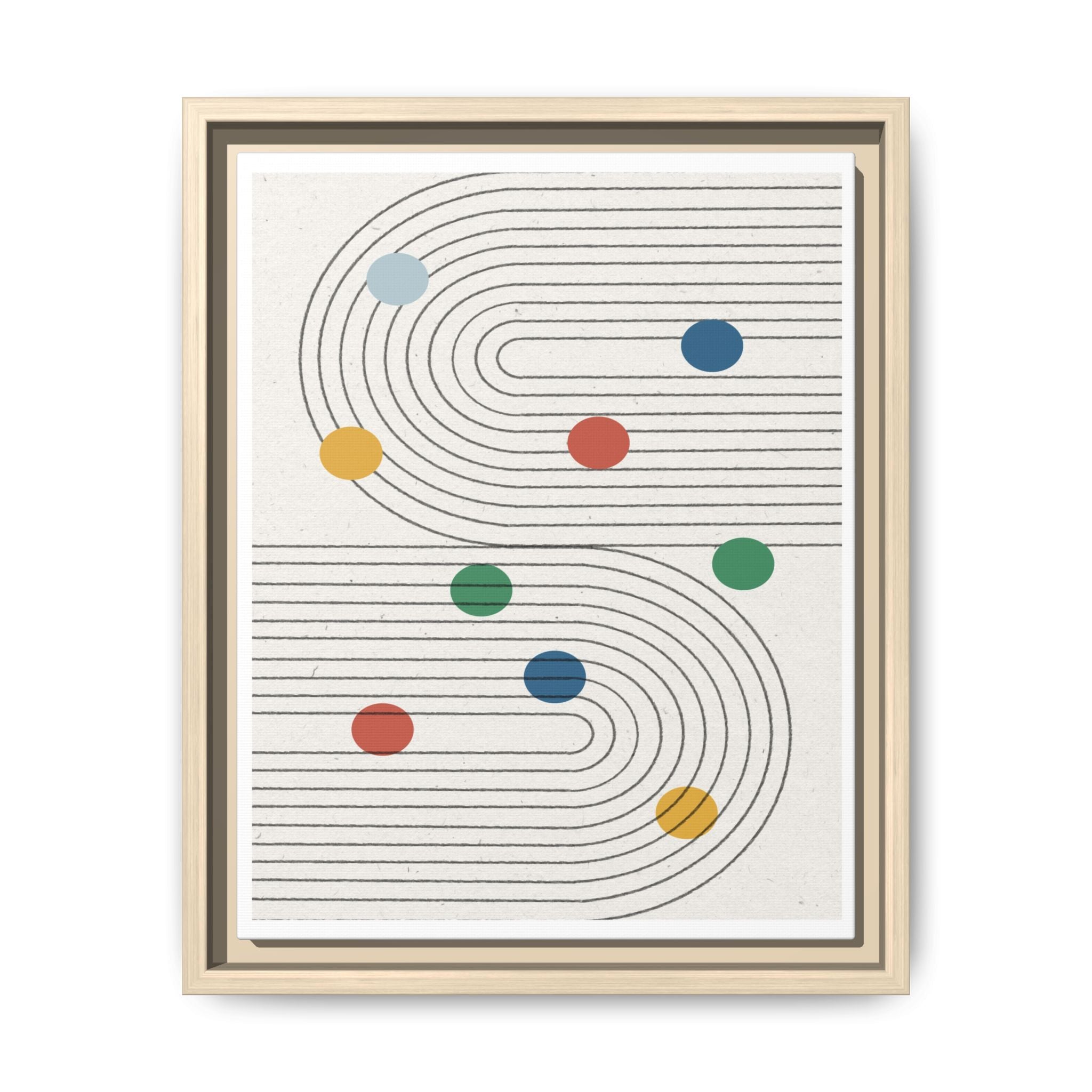 Retro Orbit Pathways - Framed