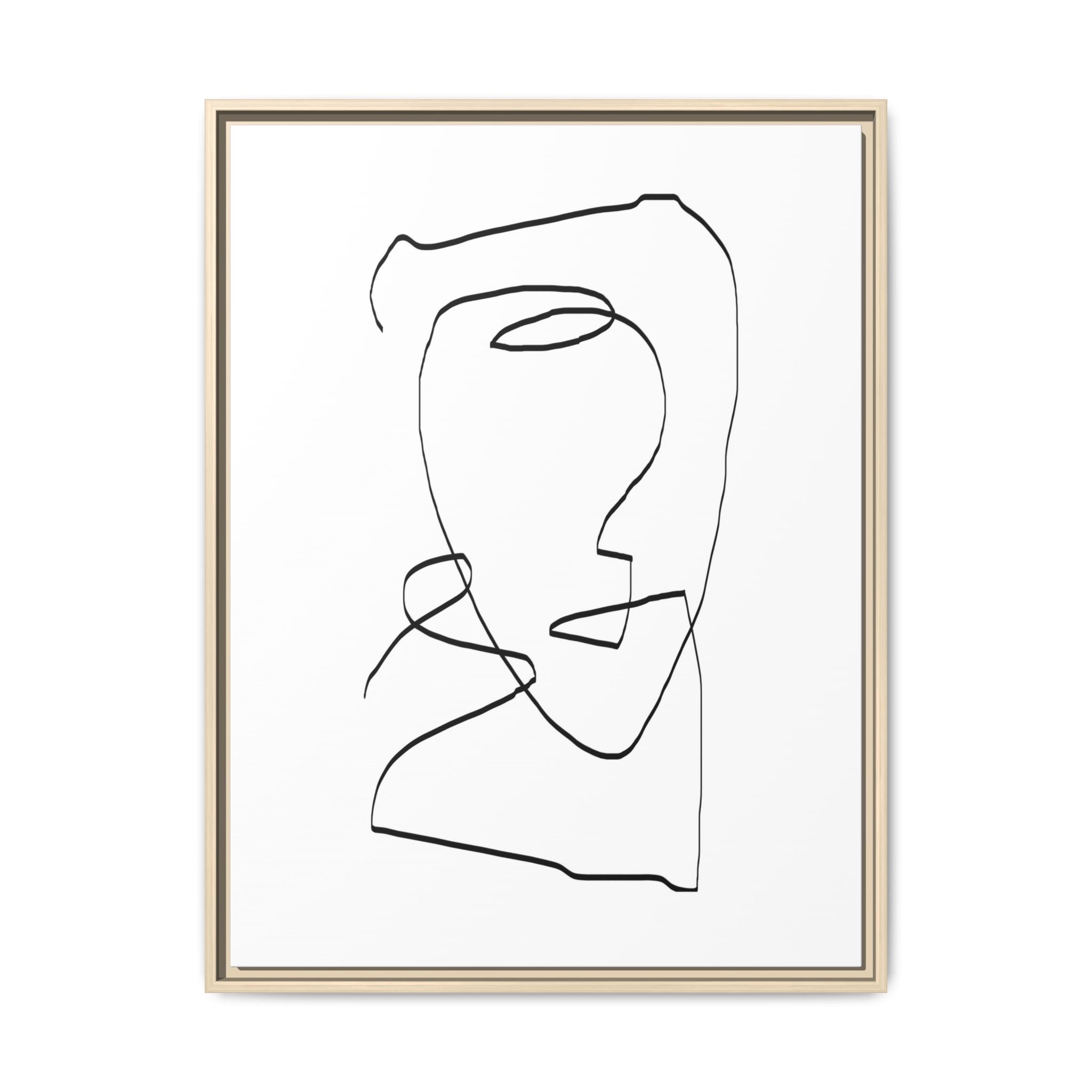 Silent Contour Reverie - Framed