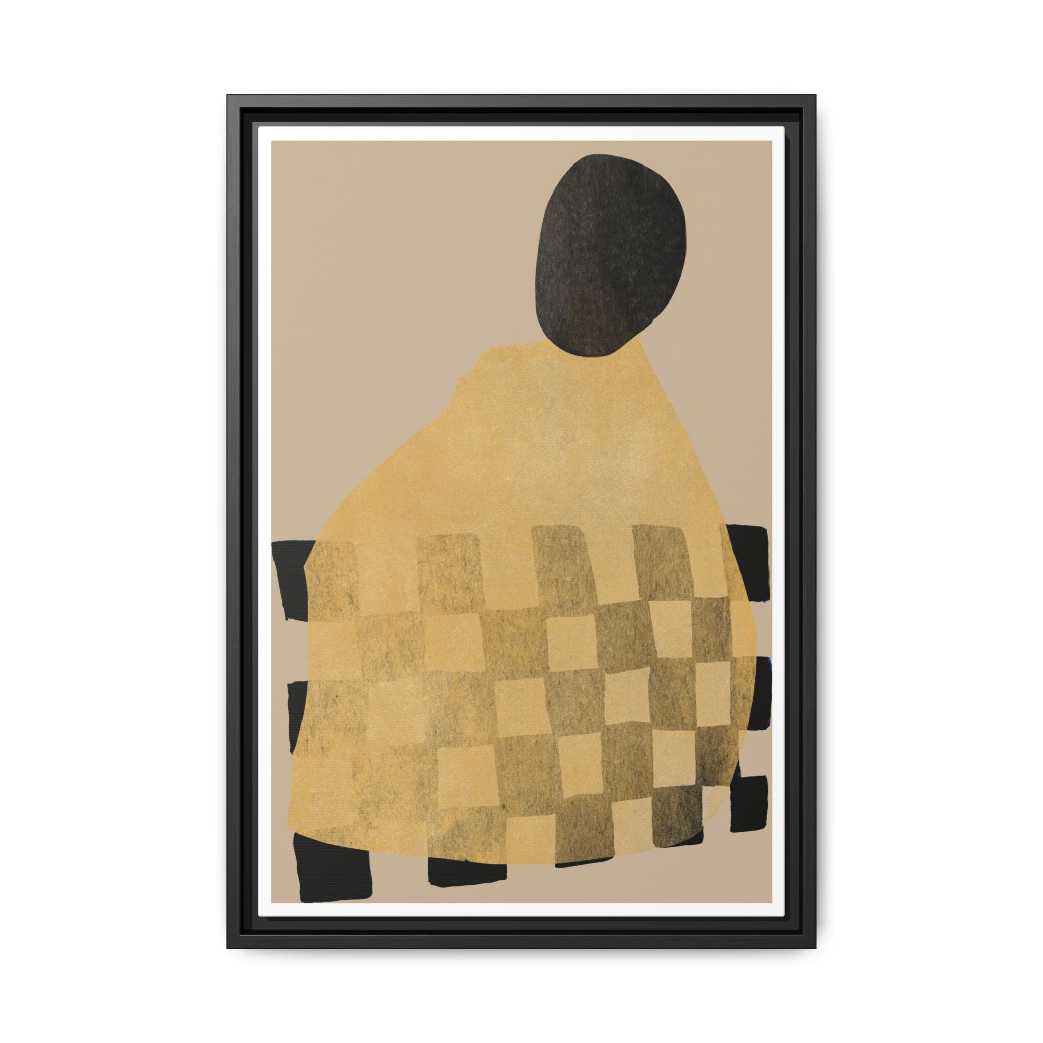 Golden Hearth Pattern Drift - Framed
