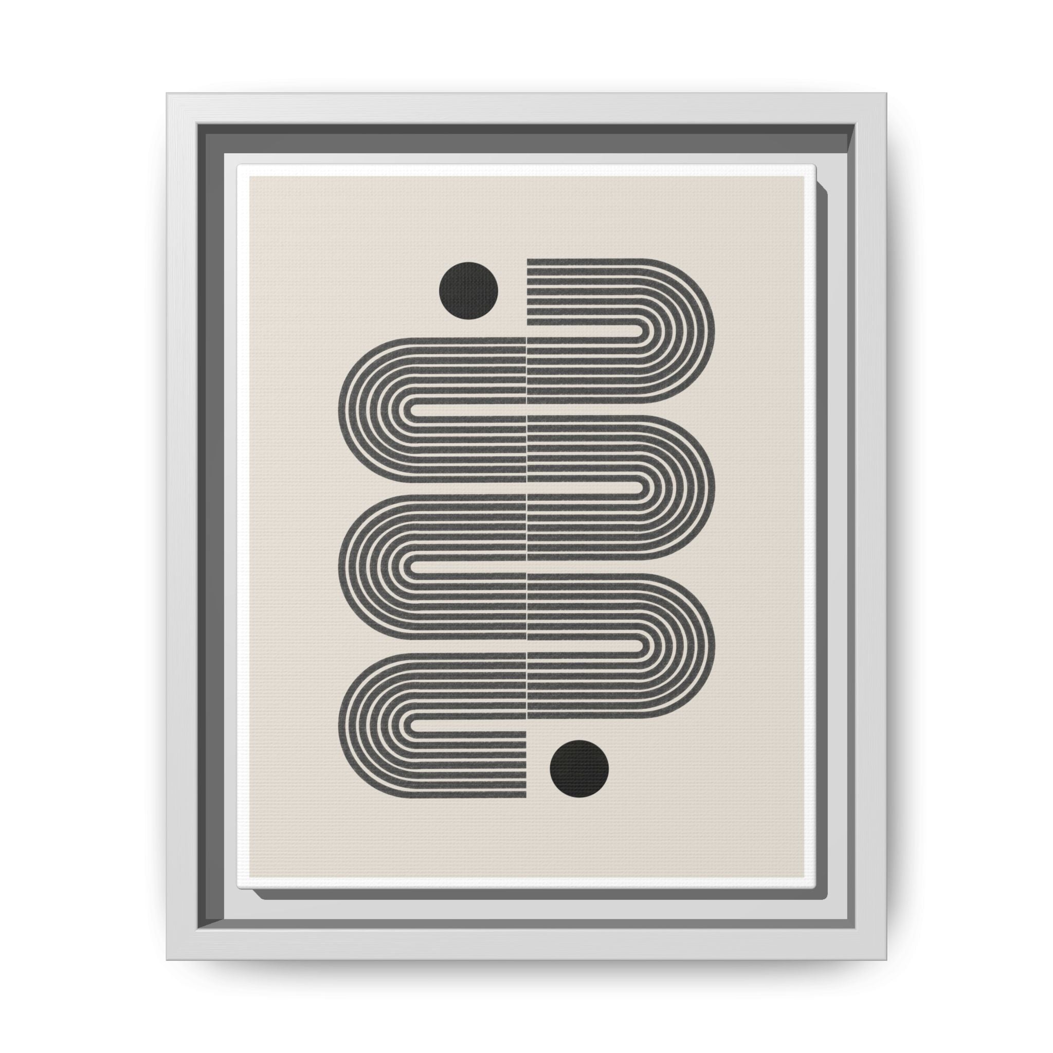Midnight Circuit Flow - Framed