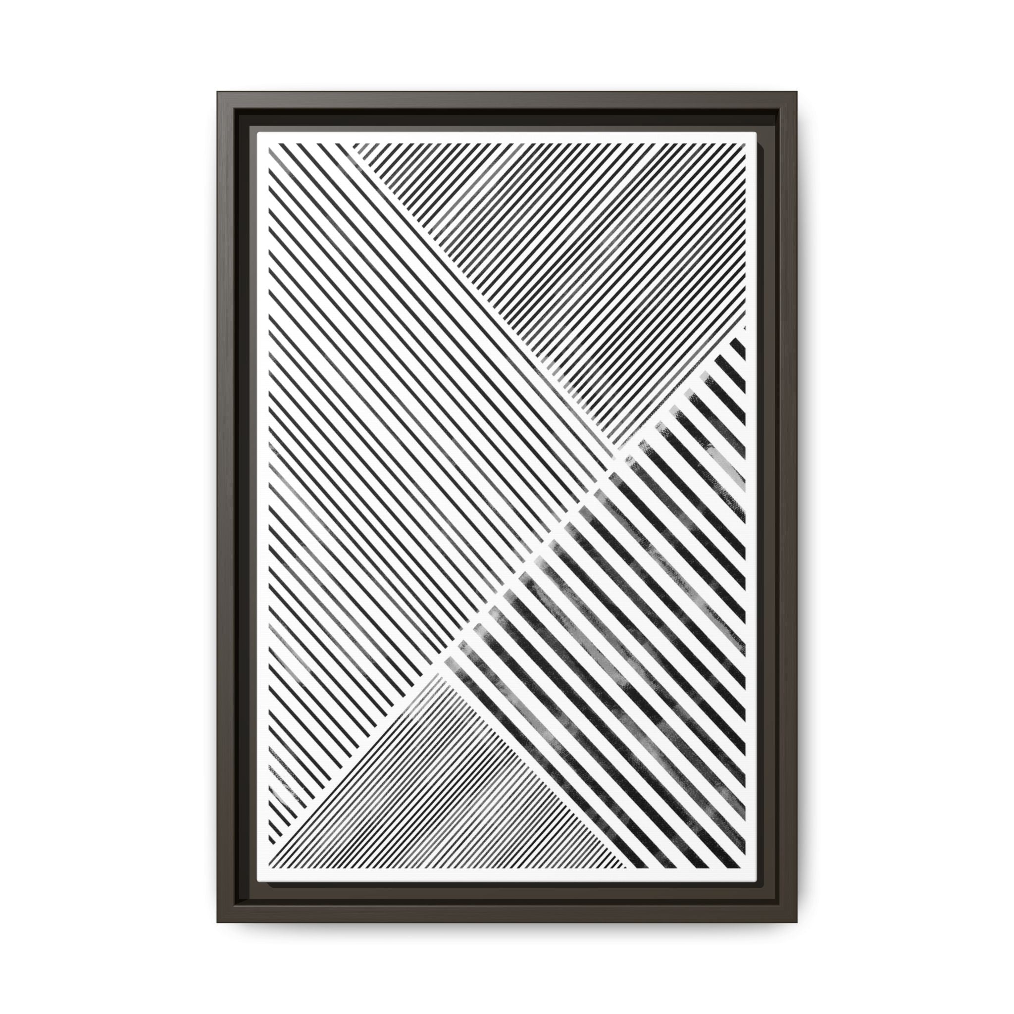 Monochrome Motion Angles - Framed