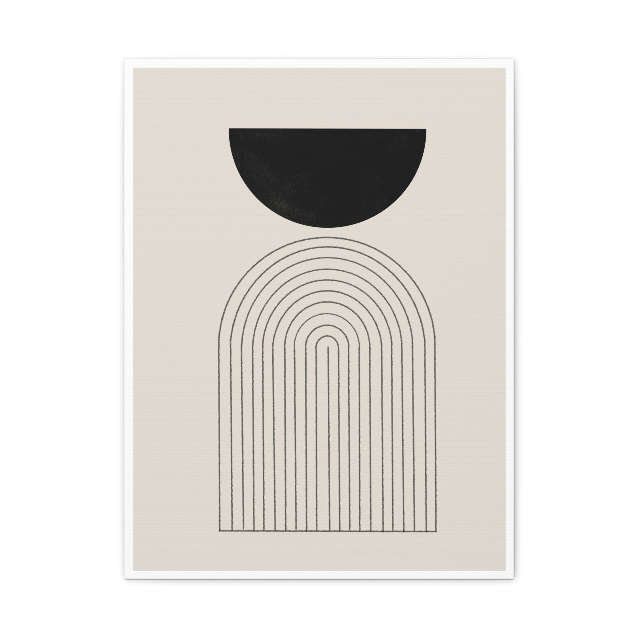 Midnight Portal Lines - Canvas