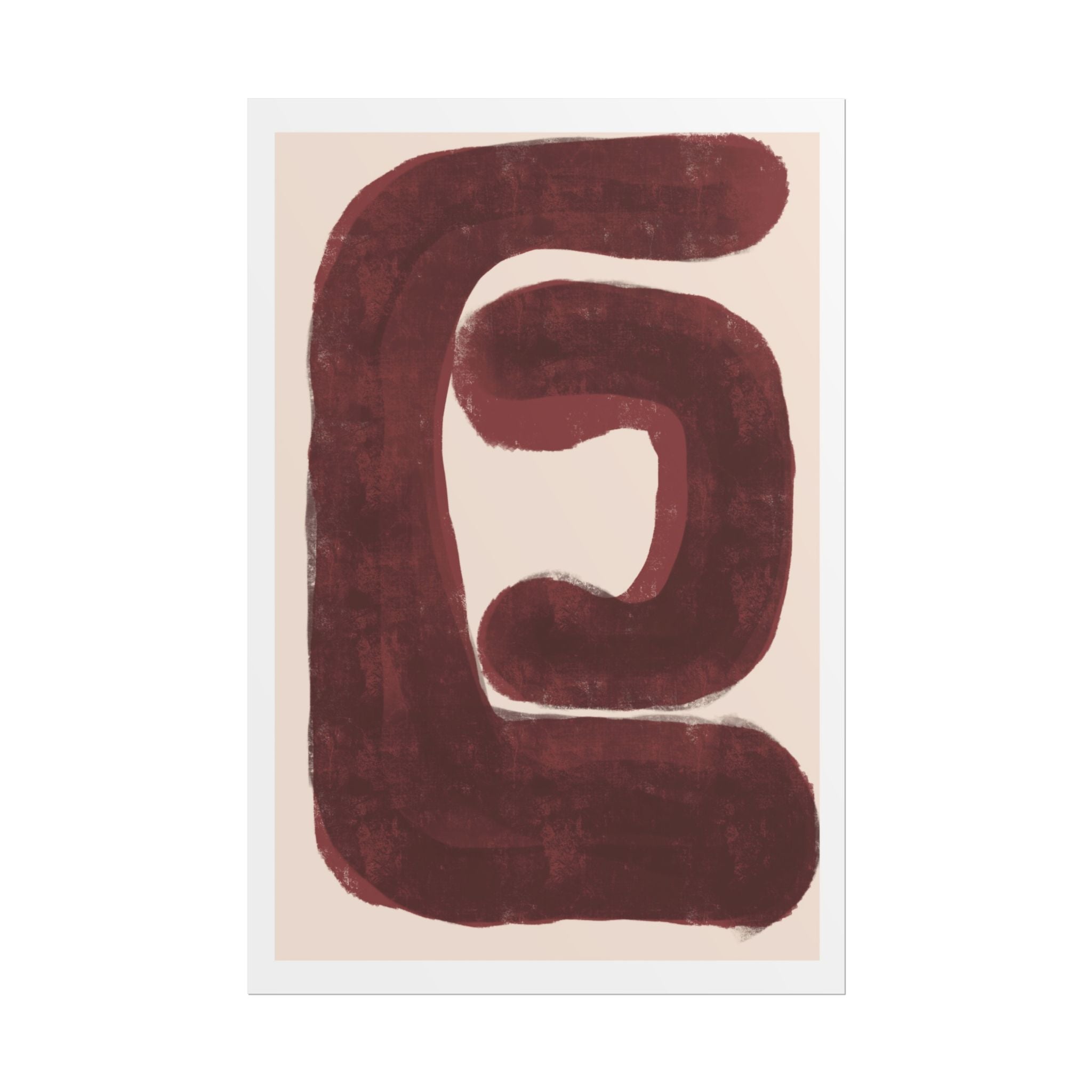 Burgundy Echo Form - Poster