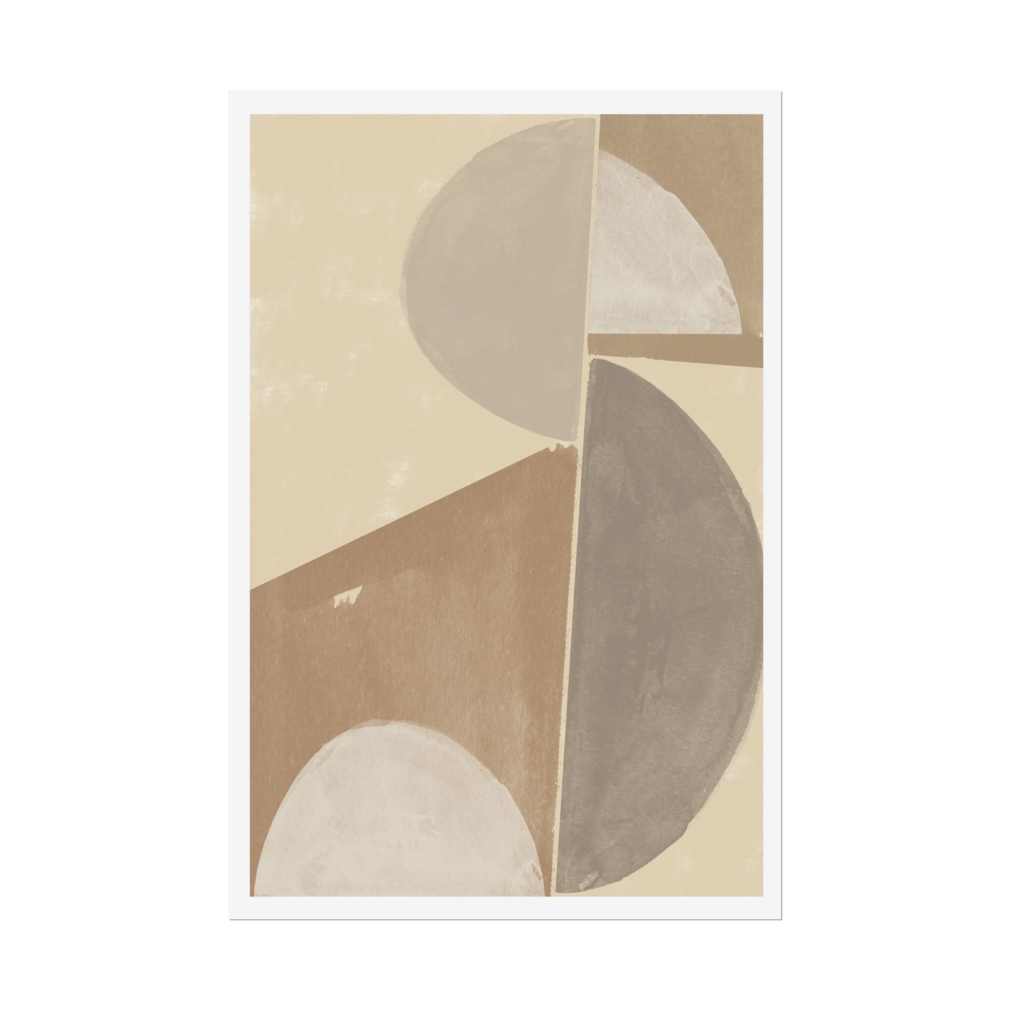 Desert Moon Geometry Echo - Poster