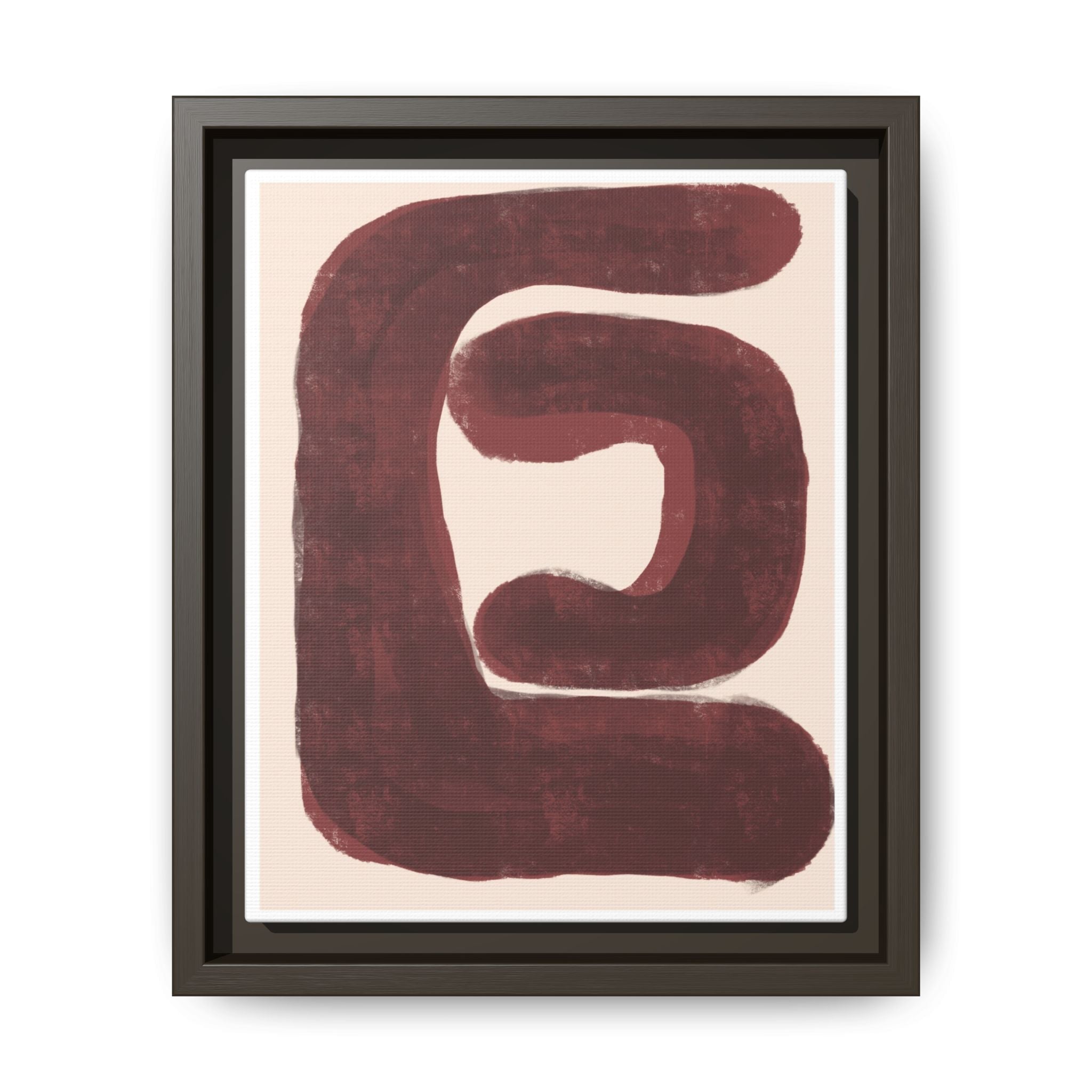 Burgundy Echo Form - Framed