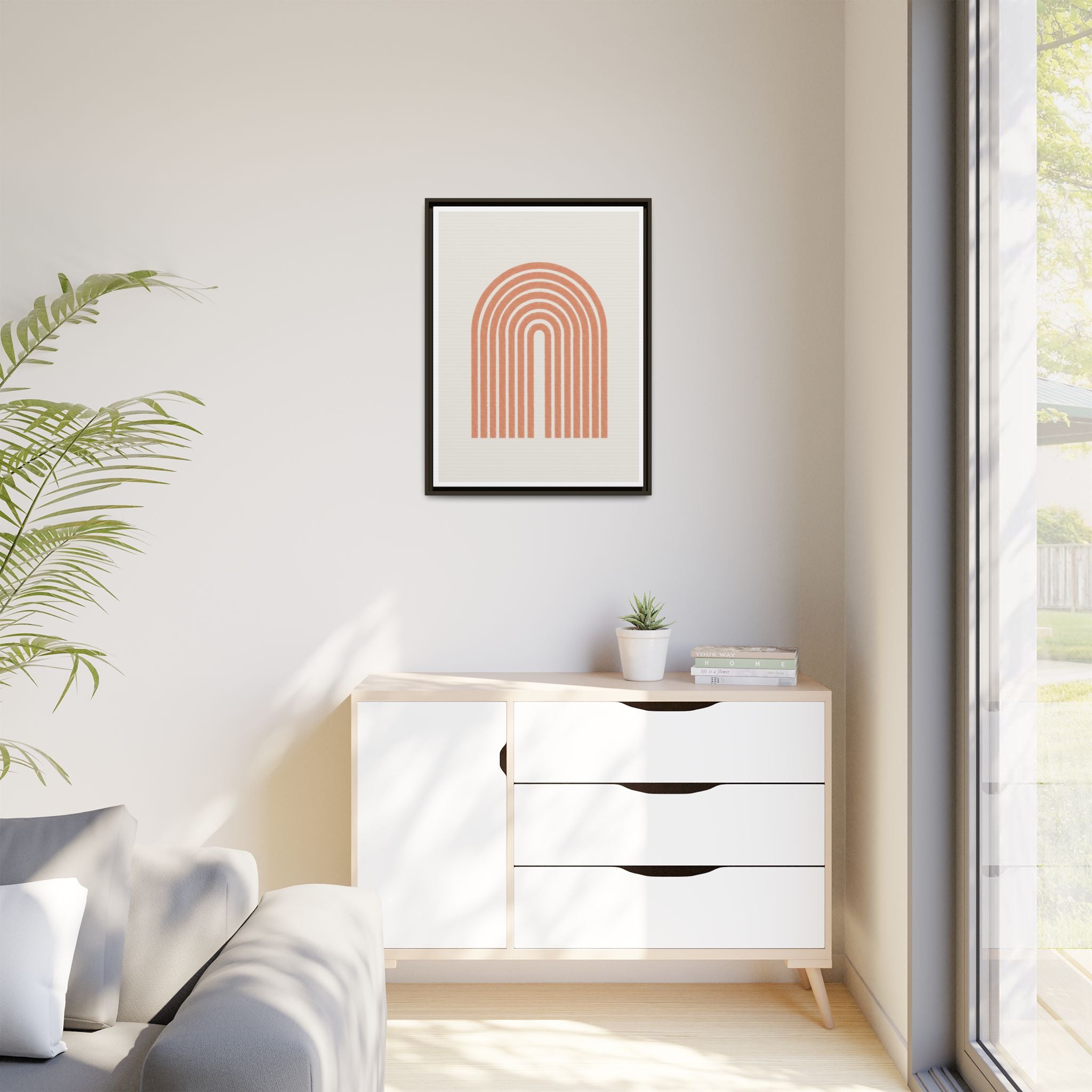 Terracotta Arc Whisper - Framed