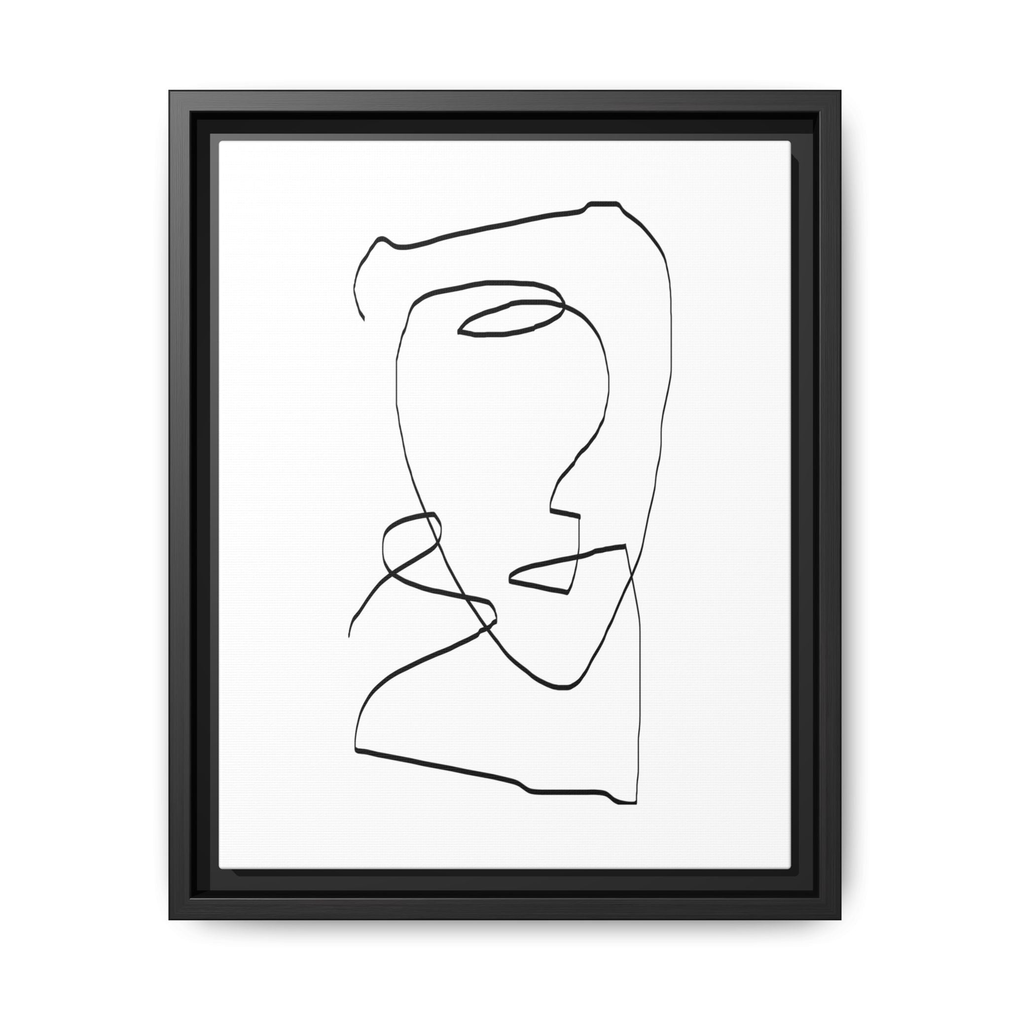 Silent Contour Reverie - Framed
