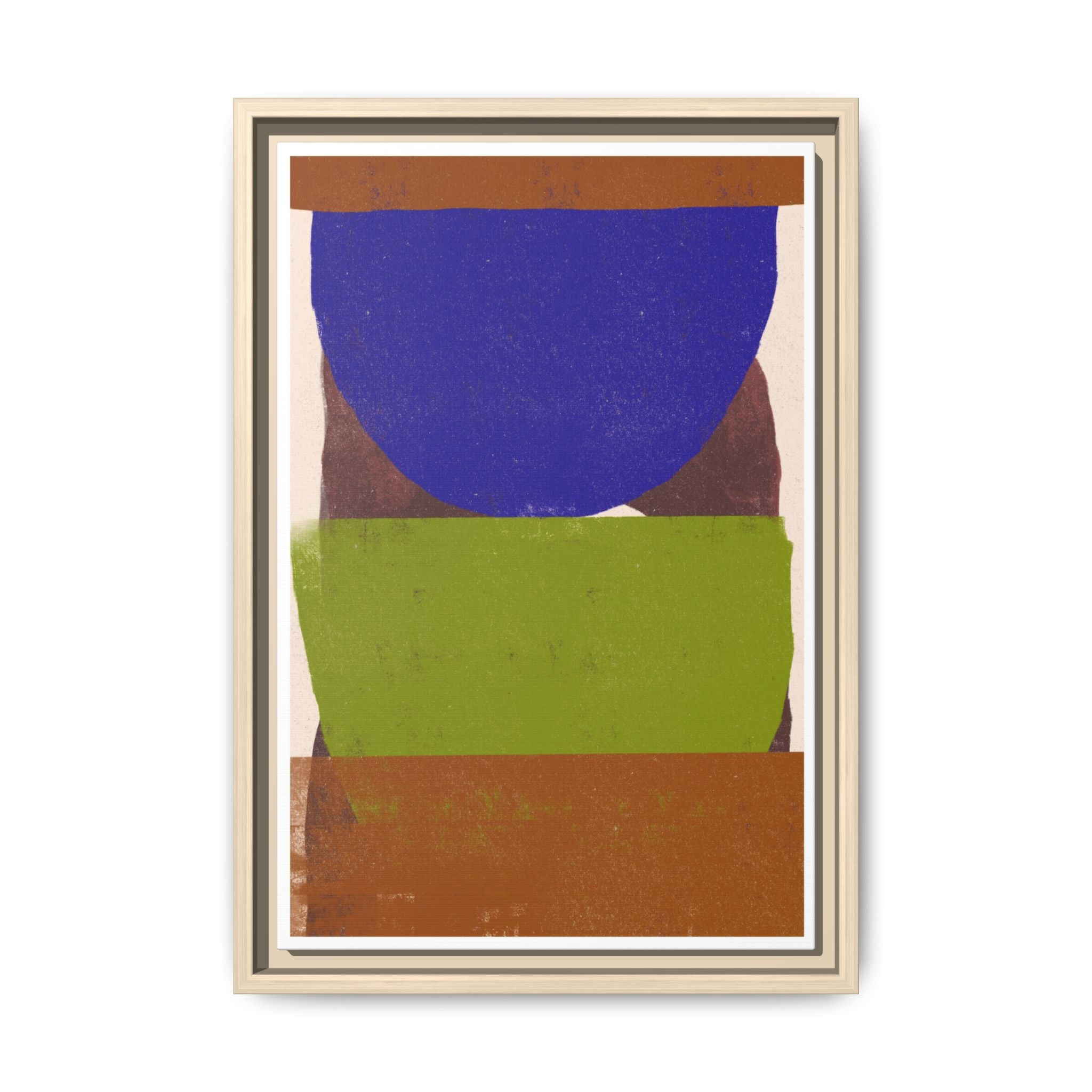 Cobalt Meadow Horizon - Framed