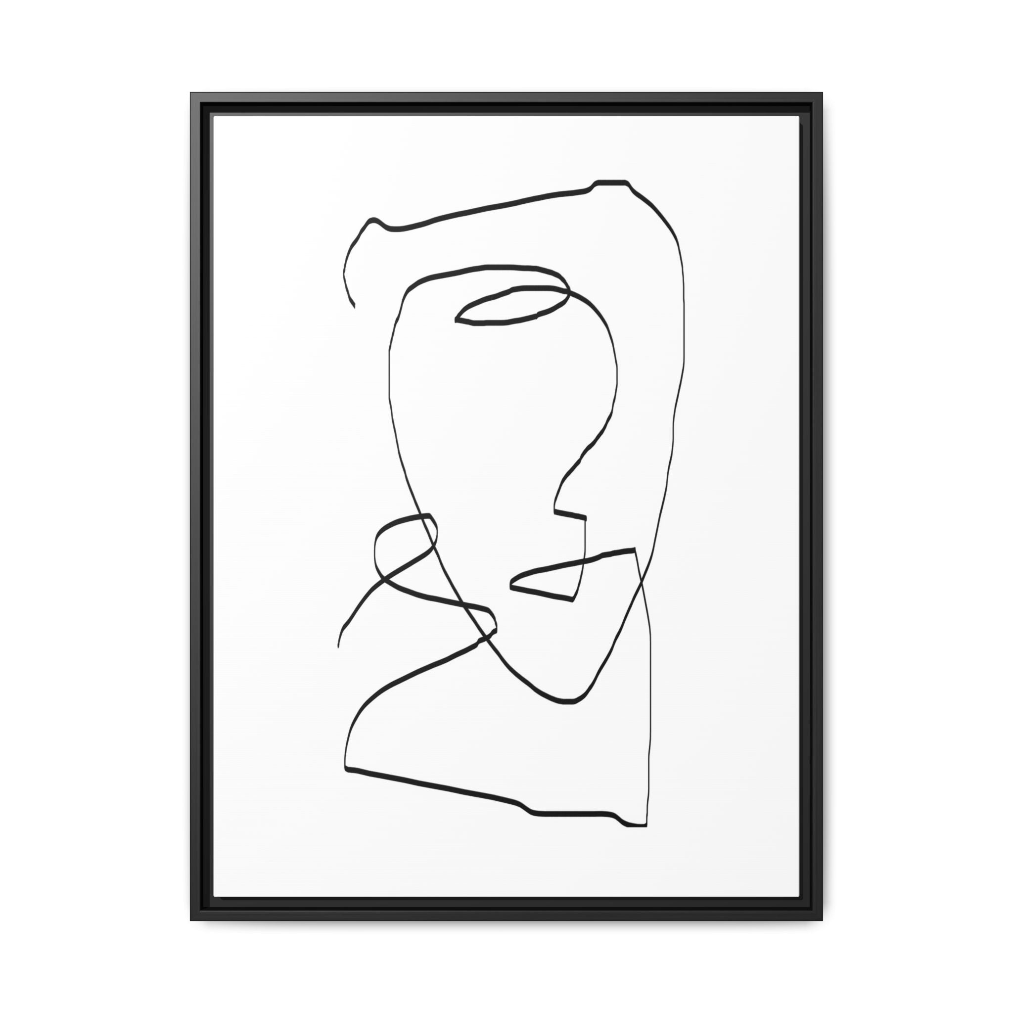 Silent Contour Reverie - Framed