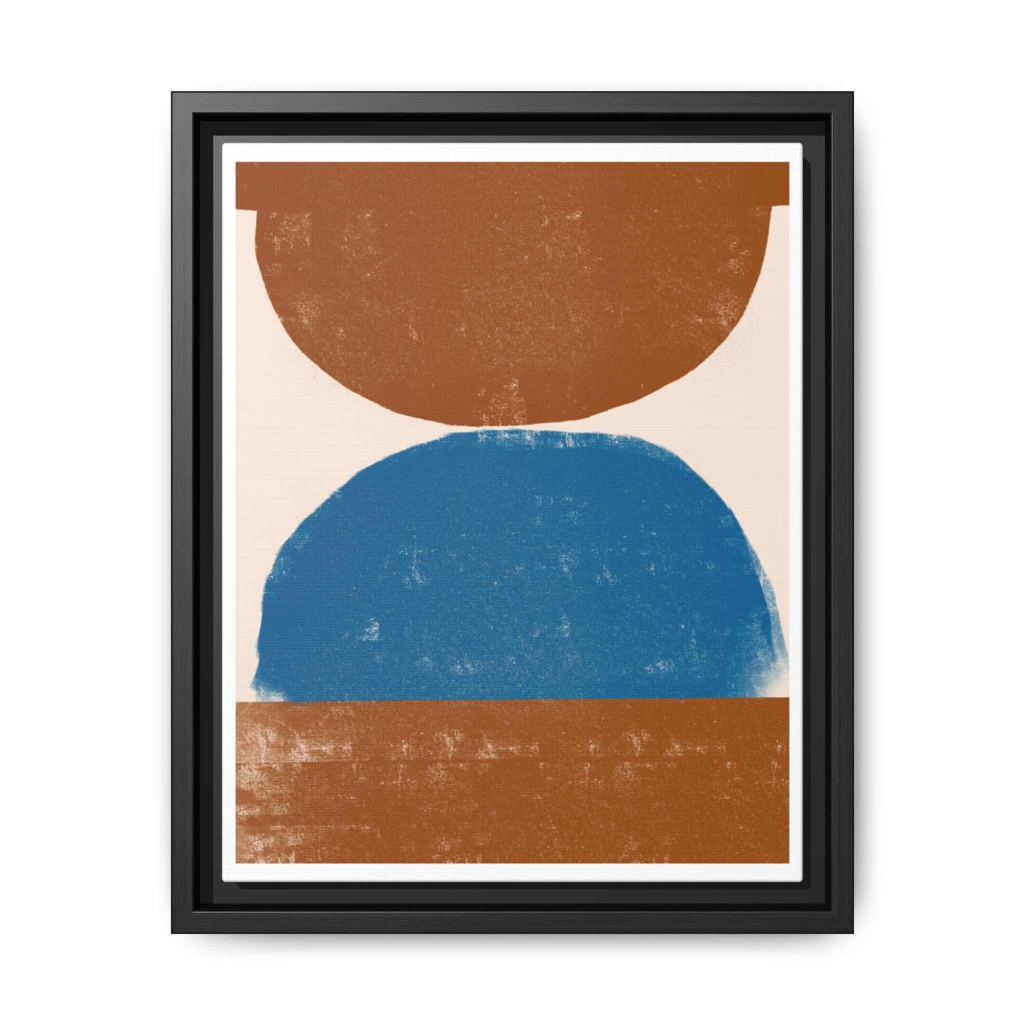 Cobalt Ember Equilibrium - Framed