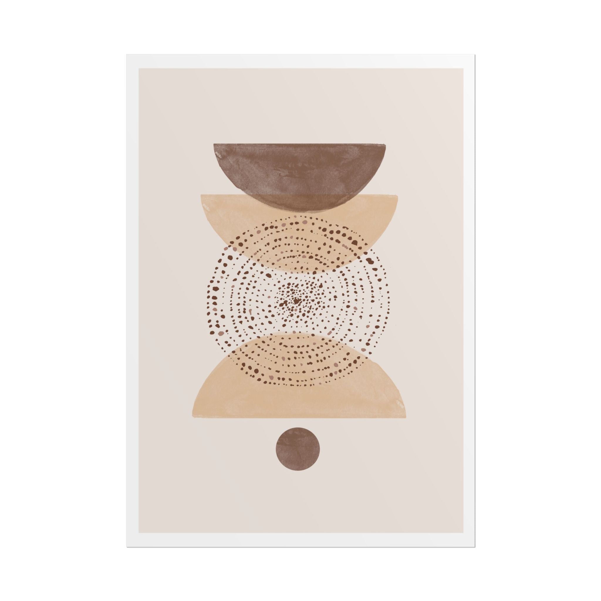 Terracotta Orbit Balance - Poster