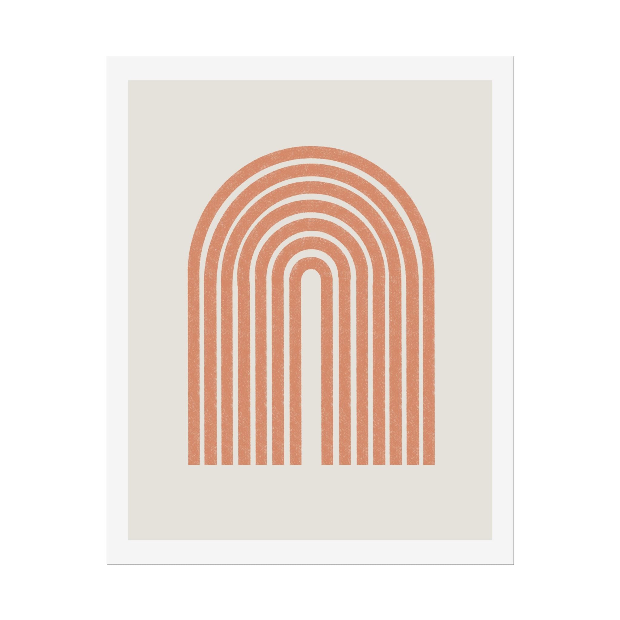 Terracotta Arc Whisper - Poster
