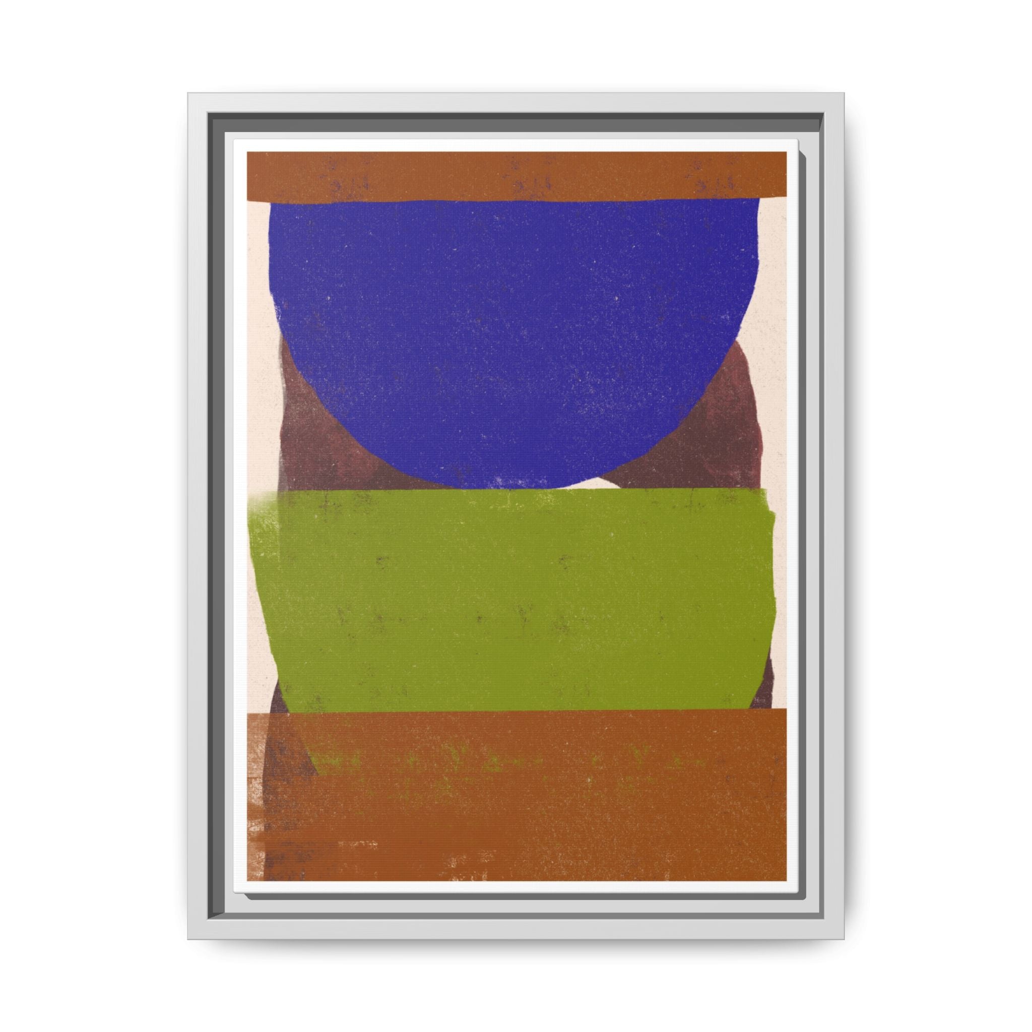 Cobalt Meadow Horizon - Framed