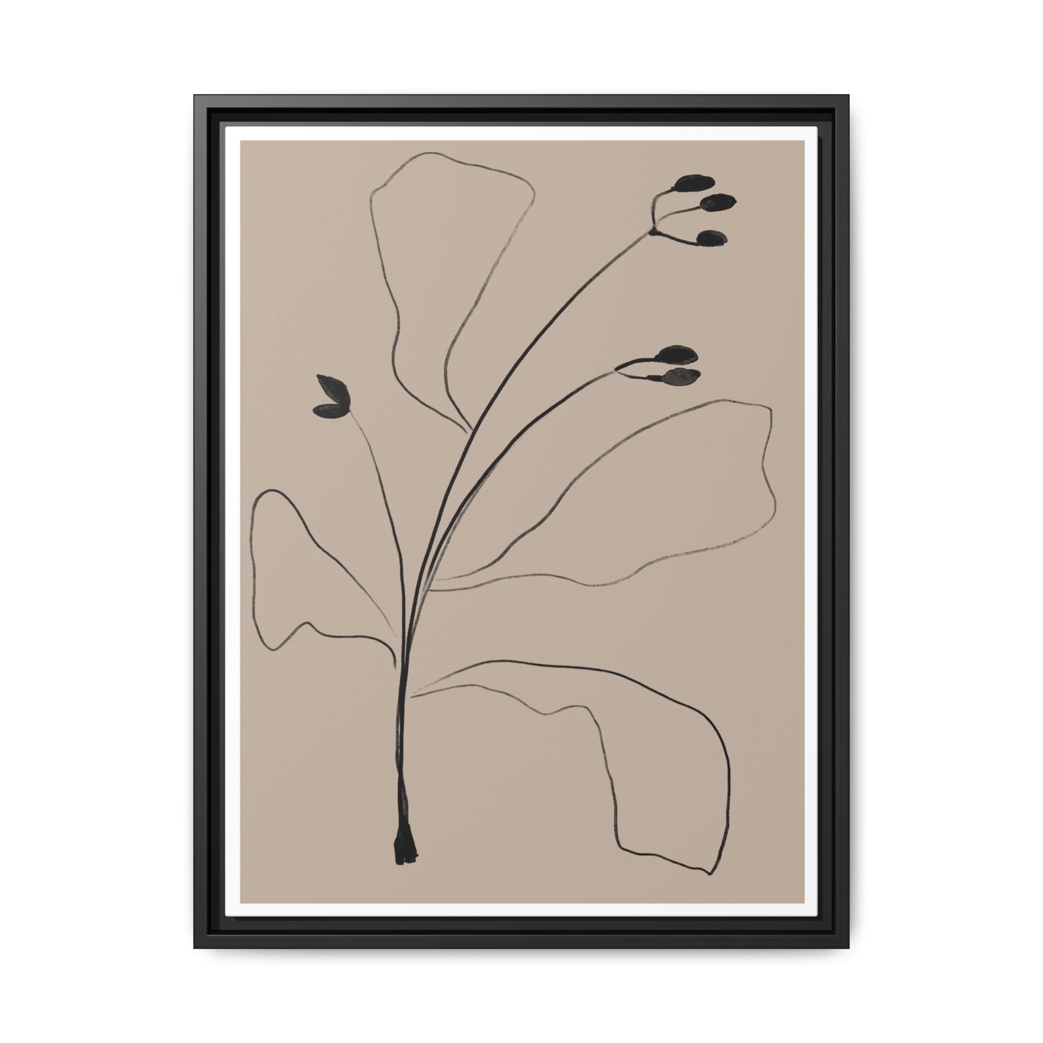 Quiet Botanical Gesture - Framed
