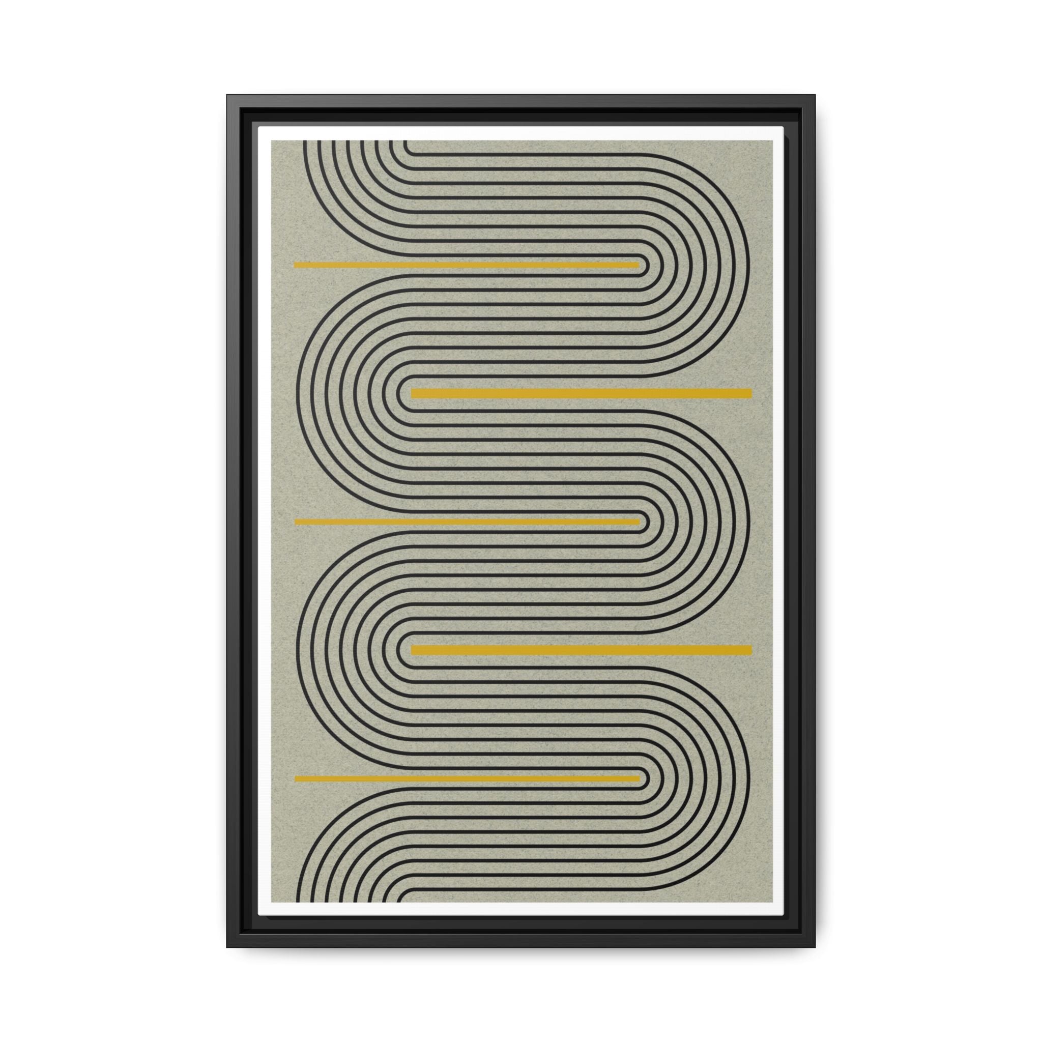 Golden Current Geometry - Framed